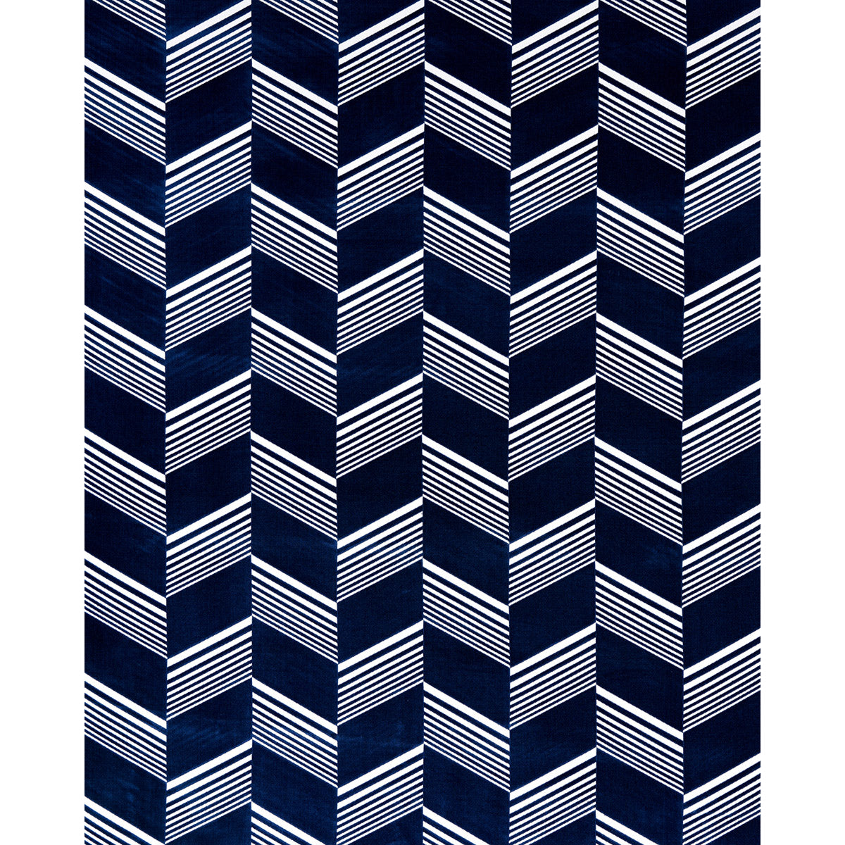 JESSIE-CUT-VELVET-NAVY-WHITE-SCHUMACHER-81571 - Schumacher Fabric