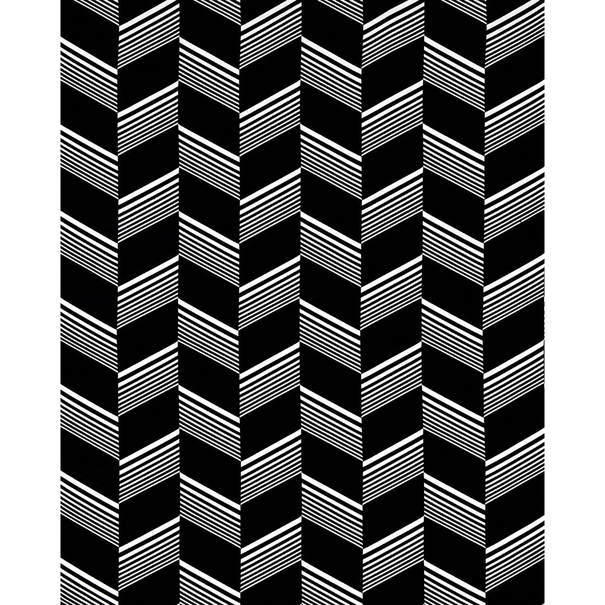 Jessie Cut Velvet - Black & White - Schumacher 81573 Fabric - Schumacher Fabric