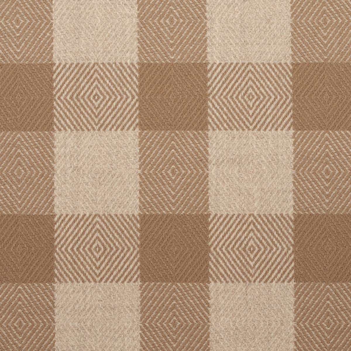 Galt Wool Check - Coffee - Schumacher 81611 Fabric - Schumacher Fabric