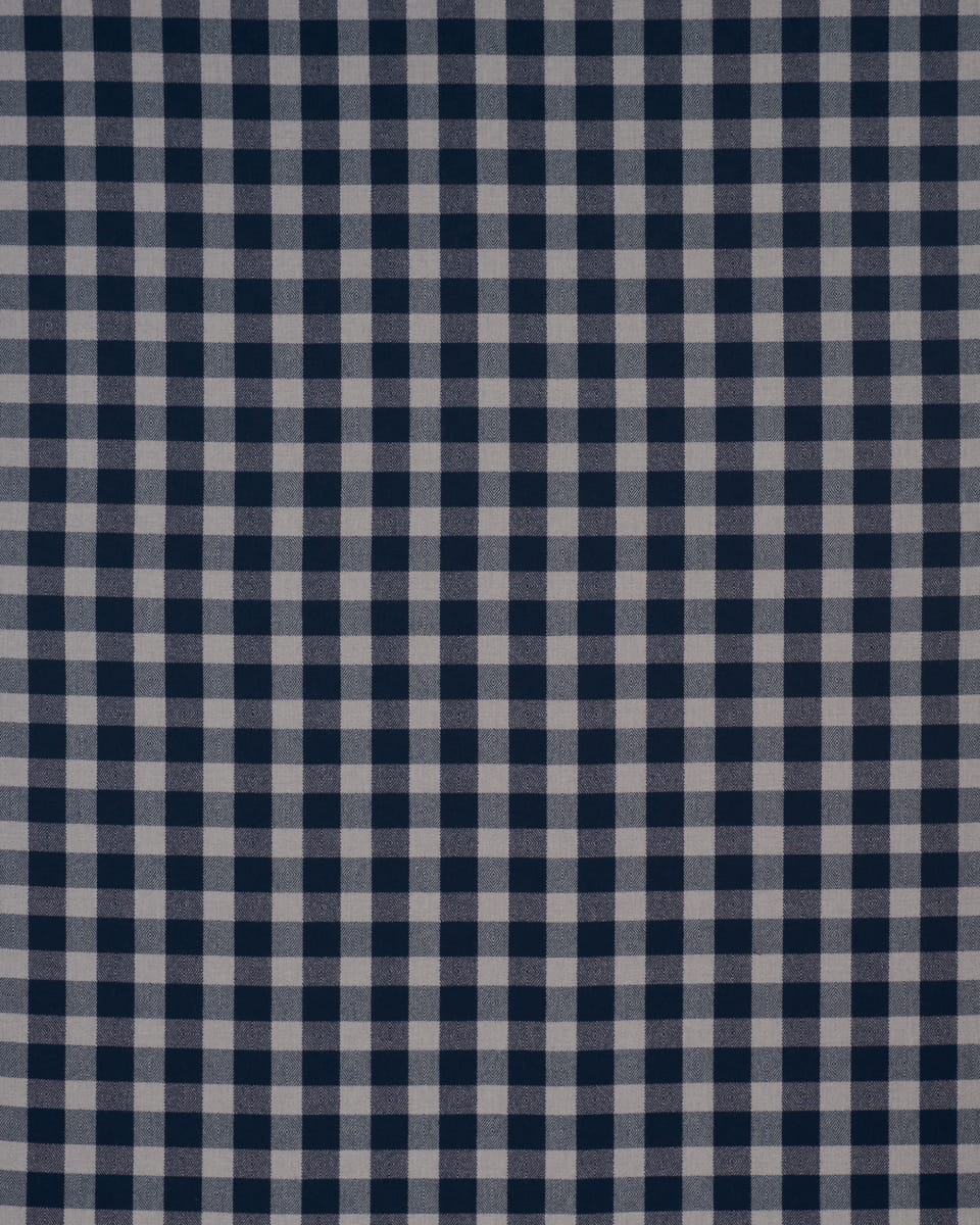 GALT-WOOL-CHECK-INDIGO-SCHUMACHER-81615 - Schumacher Fabric