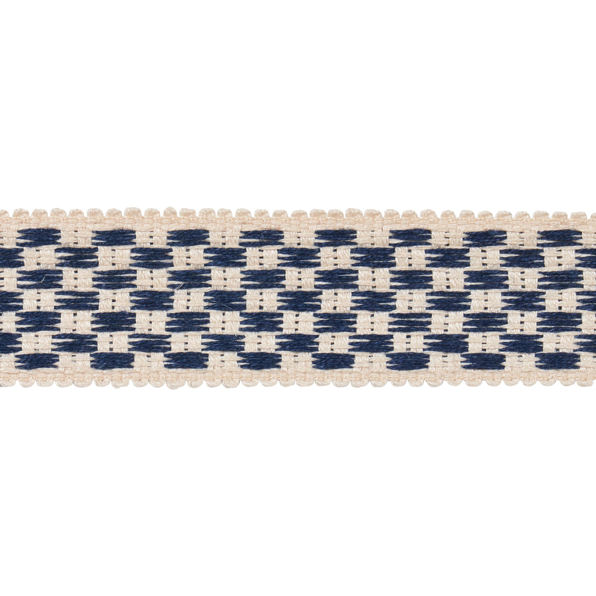 CRAWFORD-CHECK-TAPE-MEDIUM-INDIGO-SCHUMACHER-81630 - Schumacher Trim
