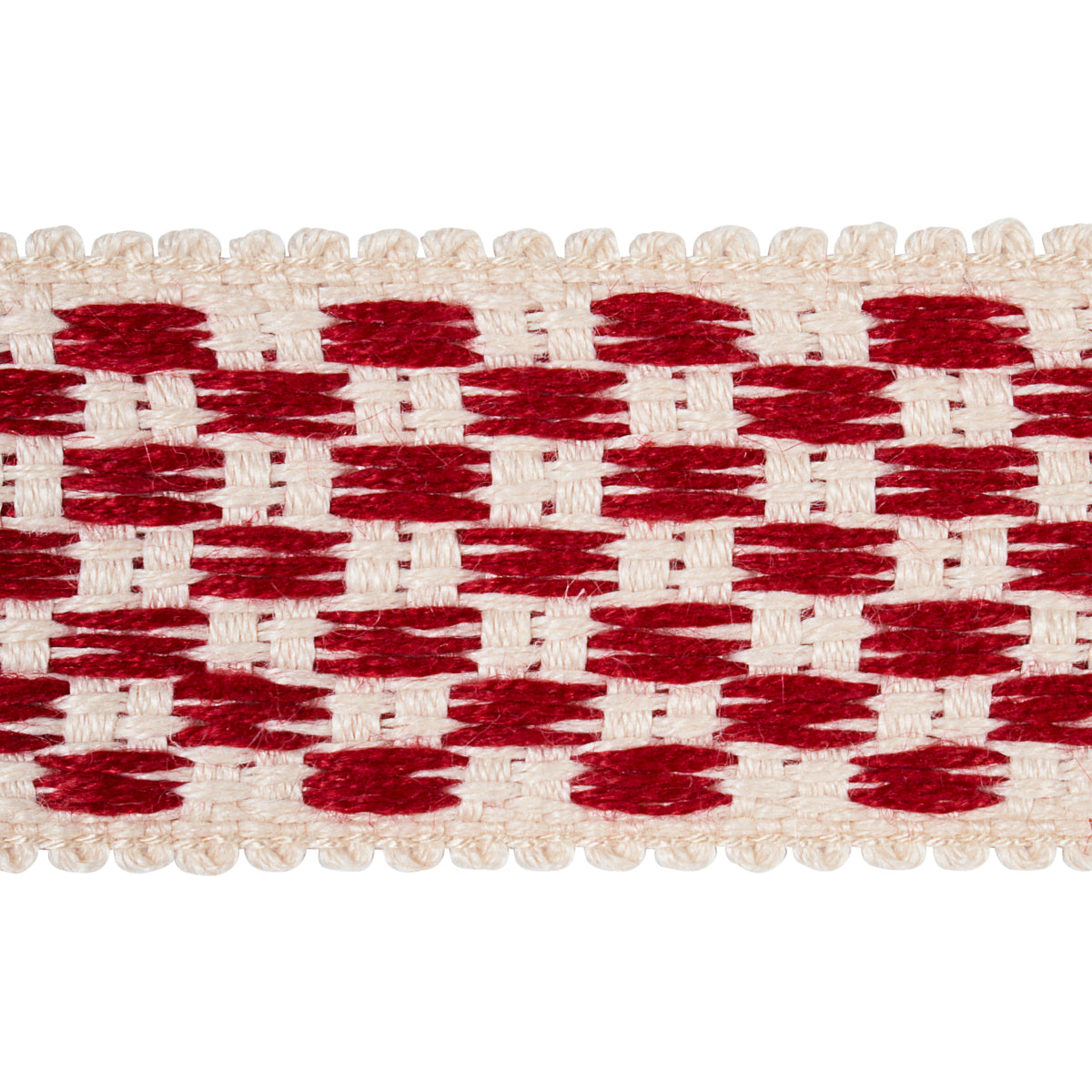 CRAWFORD-CHECK-TAPE-MEDIUM-CORNWALLIS-RED-SCHUMACHER-81631 - Schumacher Trim