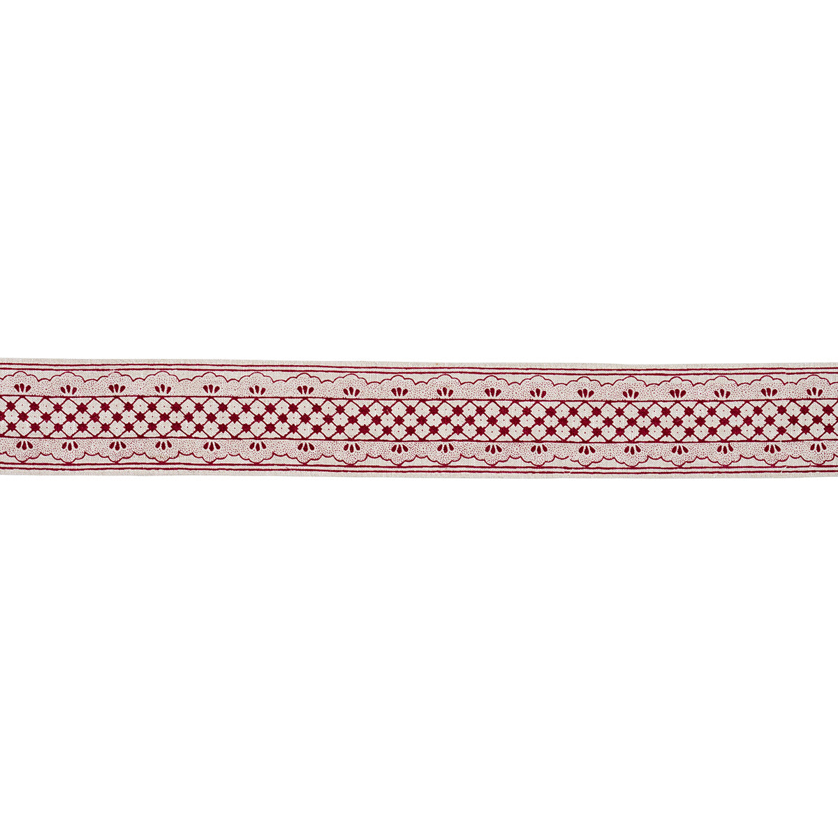 DAVISON-SCALLOPED-TAPE-CRIMSON-SCHUMACHER-81651 - Schumacher Trim