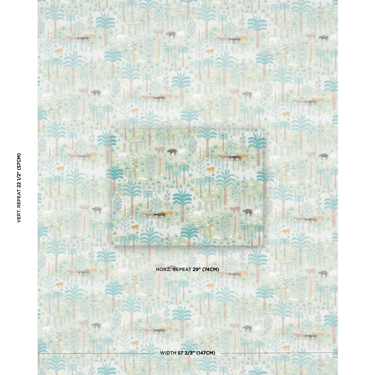 LAS-COLINAS-SCENIC-TAPESTRY-GREEN-SCHUMACHER-81960 - Schumacher Fabric