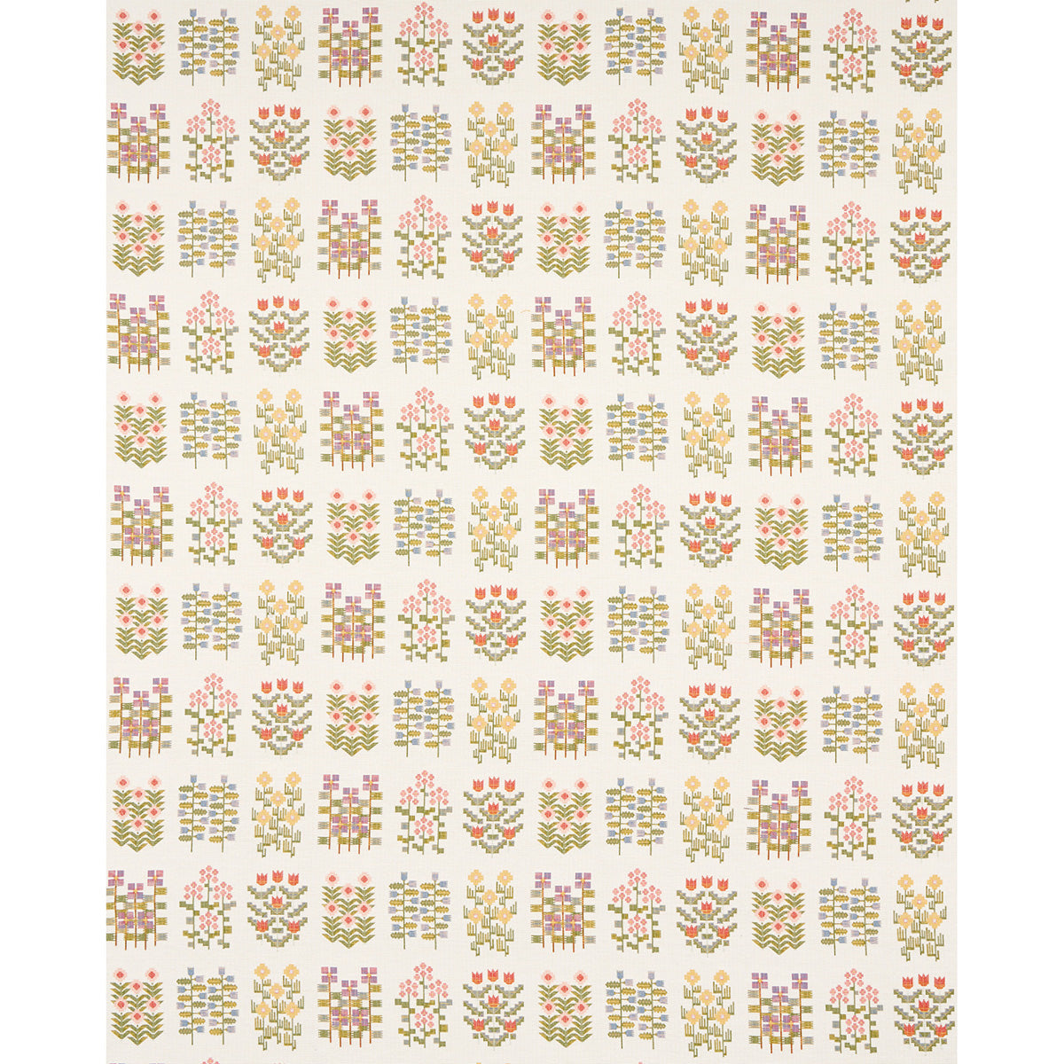 ANNIKA-FLORAL-TAPESTRY-MULTI-ON-IVORY-SCHUMACHER-81970 - Schumacher Fabric