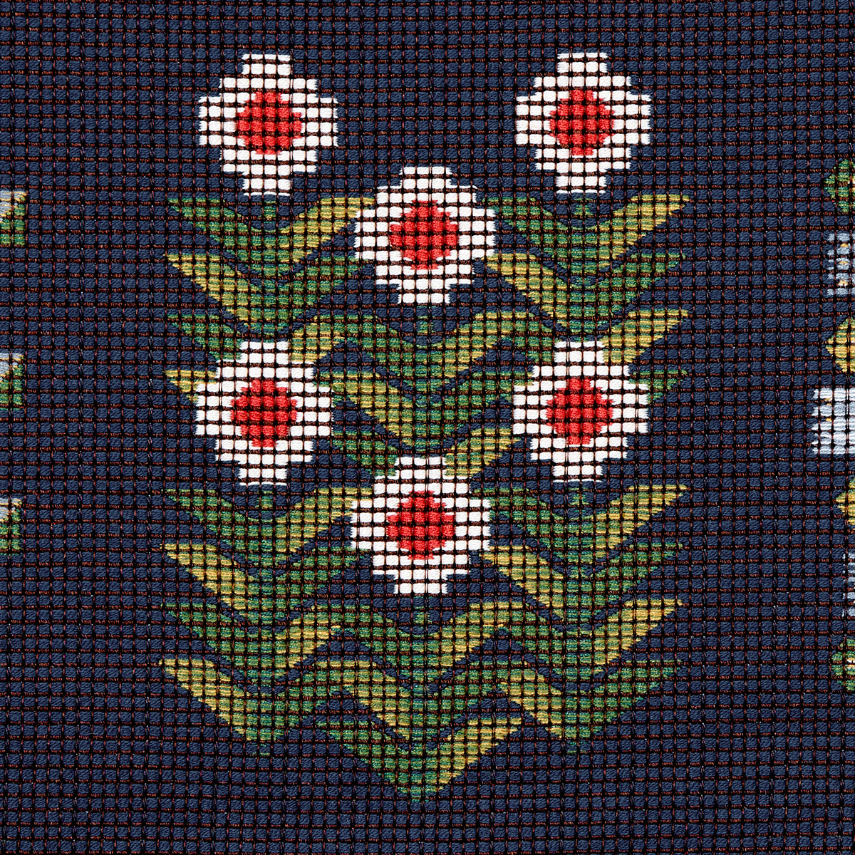 ANNIKA-FLORAL-TAPESTRY-MULTI-ON-NAVY-SCHUMACHER-81971 - Schumacher Fabric