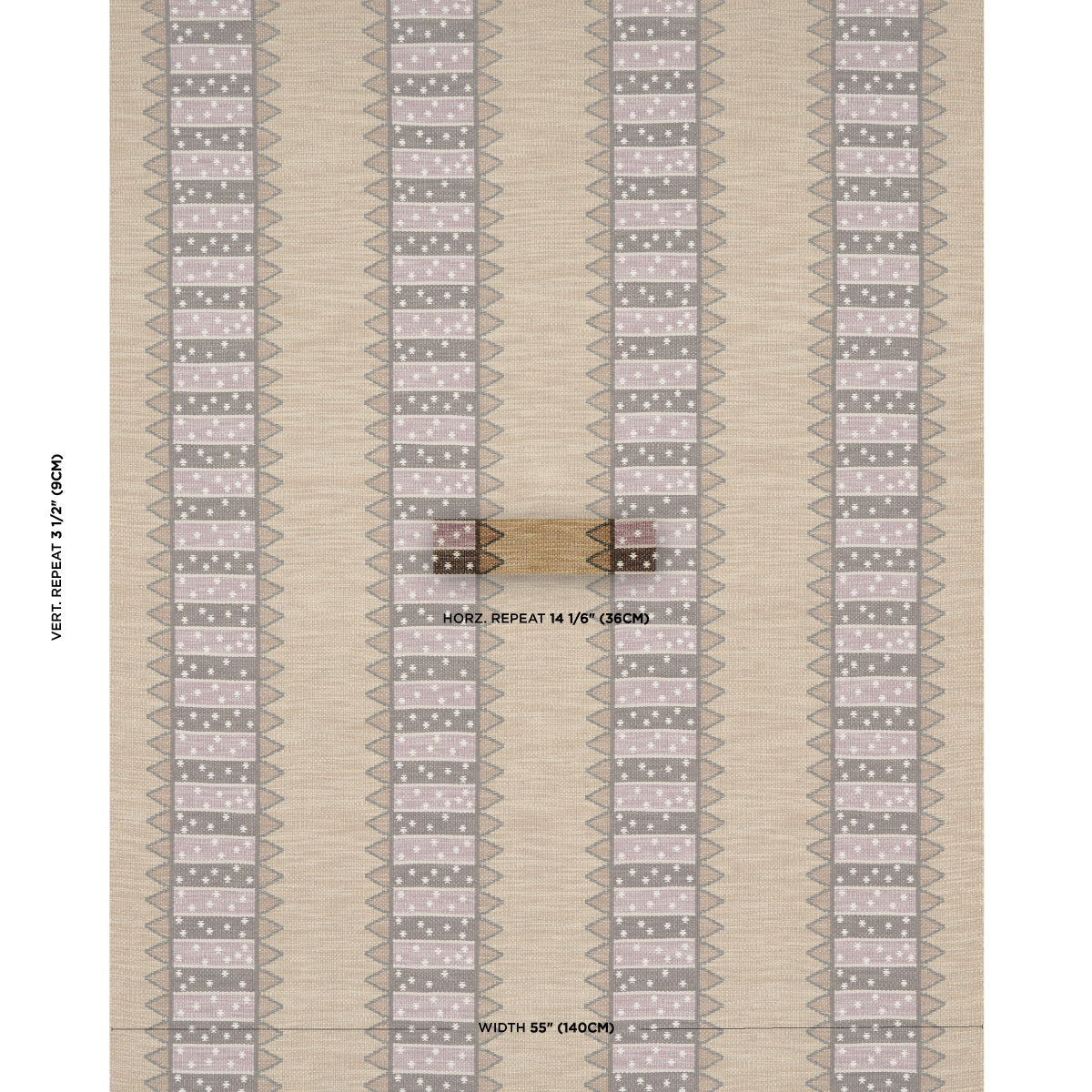 NOOR-KILIM-STRIPE-AUBERGINE-SCHUMACHER-81981 - Schumacher Fabric