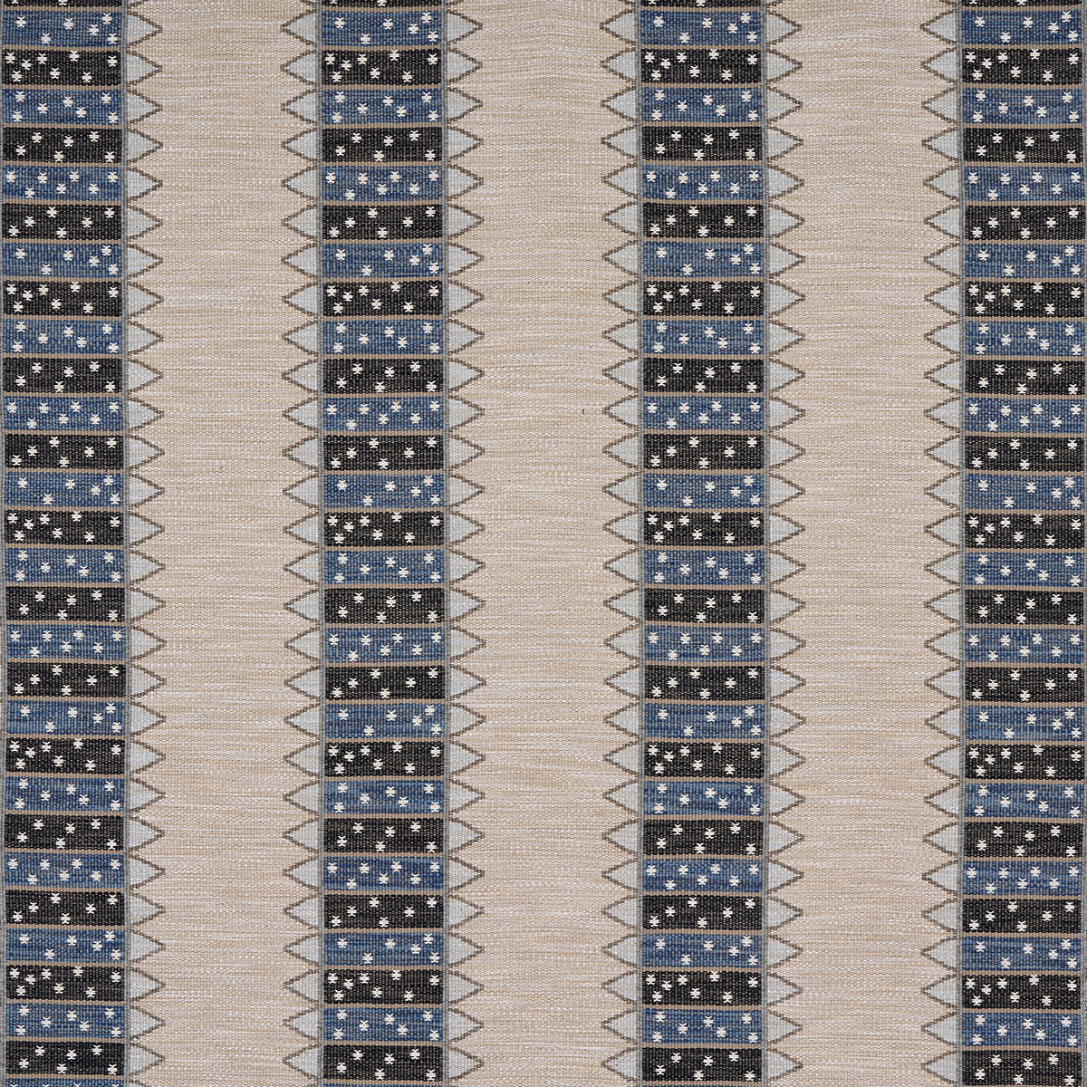 NOOR-KILIM-STRIPE-INDIGO-SCHUMACHER-81982 - Schumacher Fabric