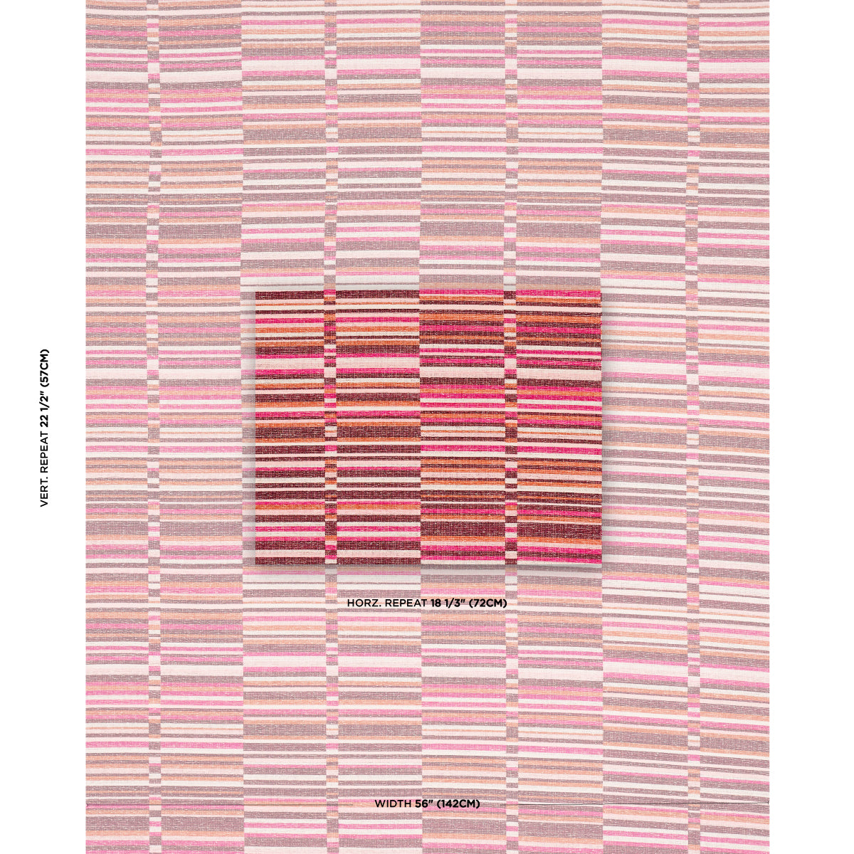 TIERRA-STRIPE-BERRY-SCHUMACHER-82012 - Schumacher Fabric