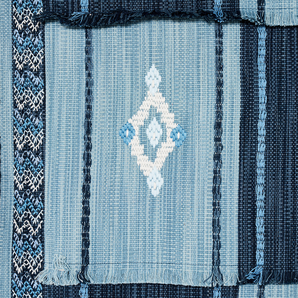 ARAVALI-PATCHWORK-DENIM-AND-INDIGO-SCHUMACHER-82090 - Schumacher Fabric