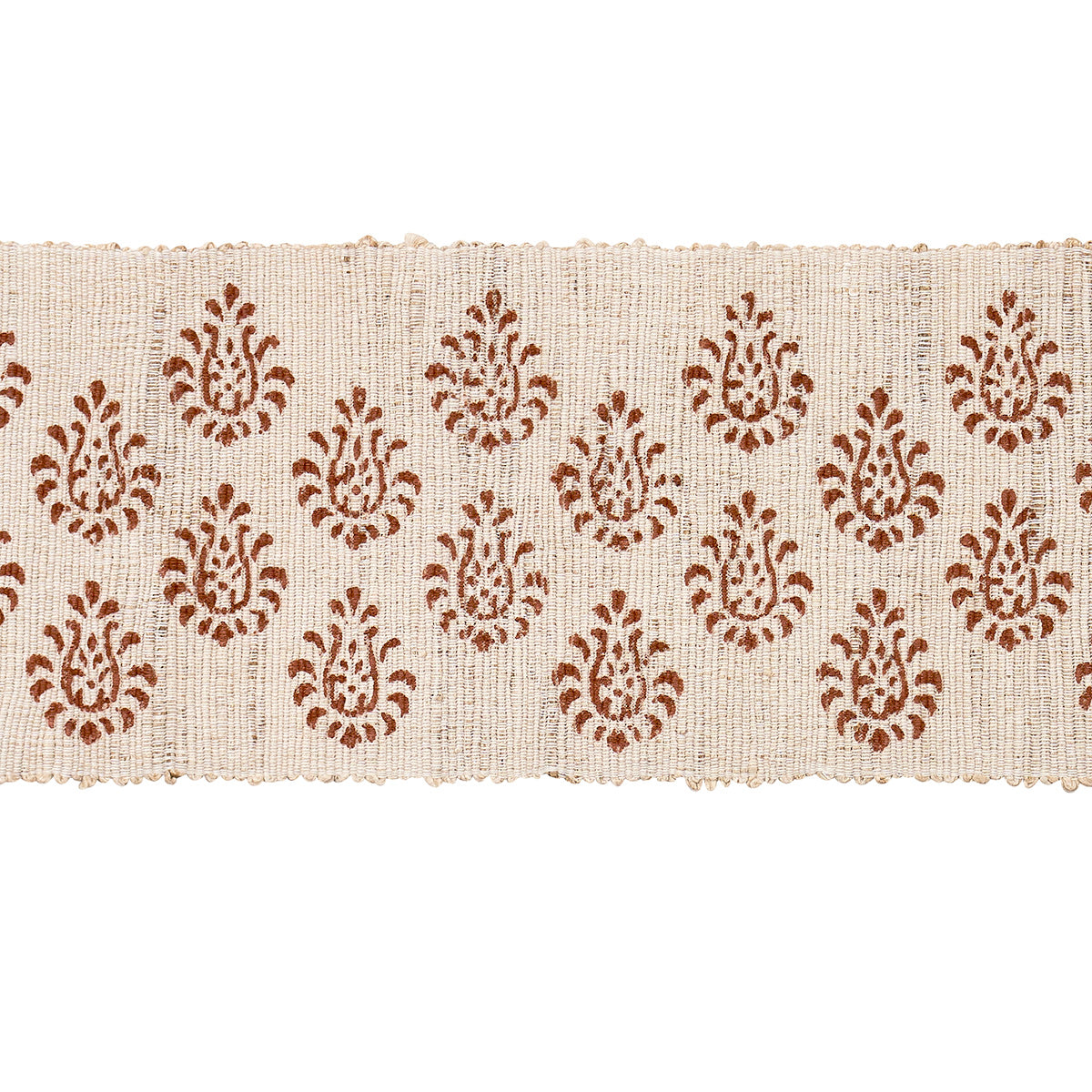 LEILA-HAND-BLOCK-MATKA-TAPE-SIENNA-SCHUMACHER-82131 - Schumacher Trim