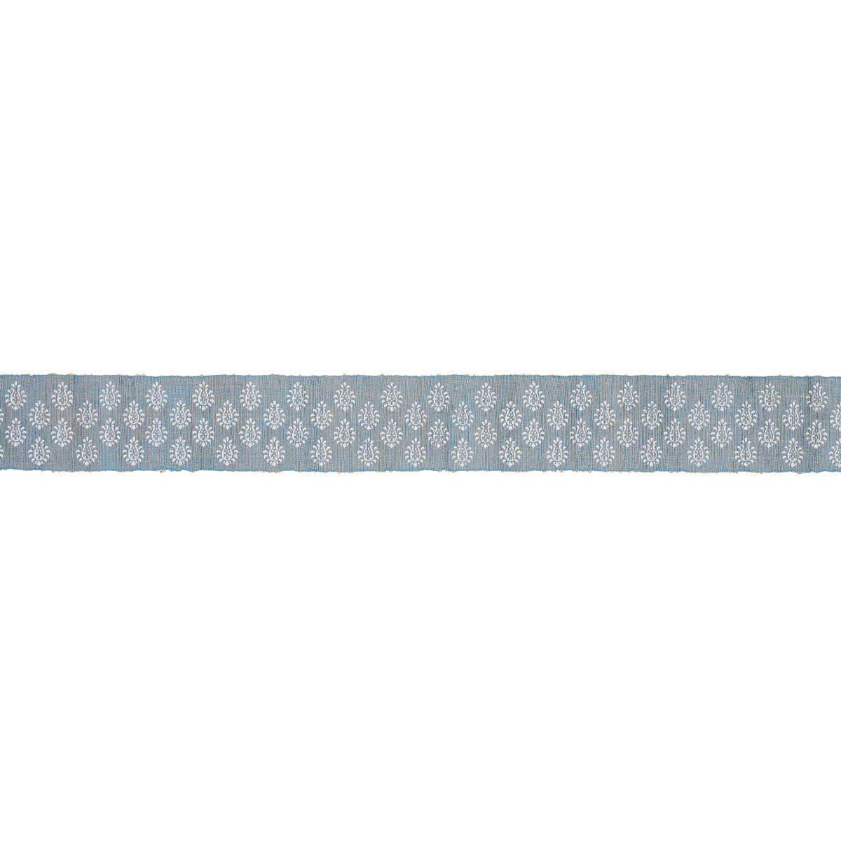 LEILA-HAND-BLOCK-MATKA-TAPE-CHAMBRAY-SCHUMACHER-82132 - Schumacher Trim