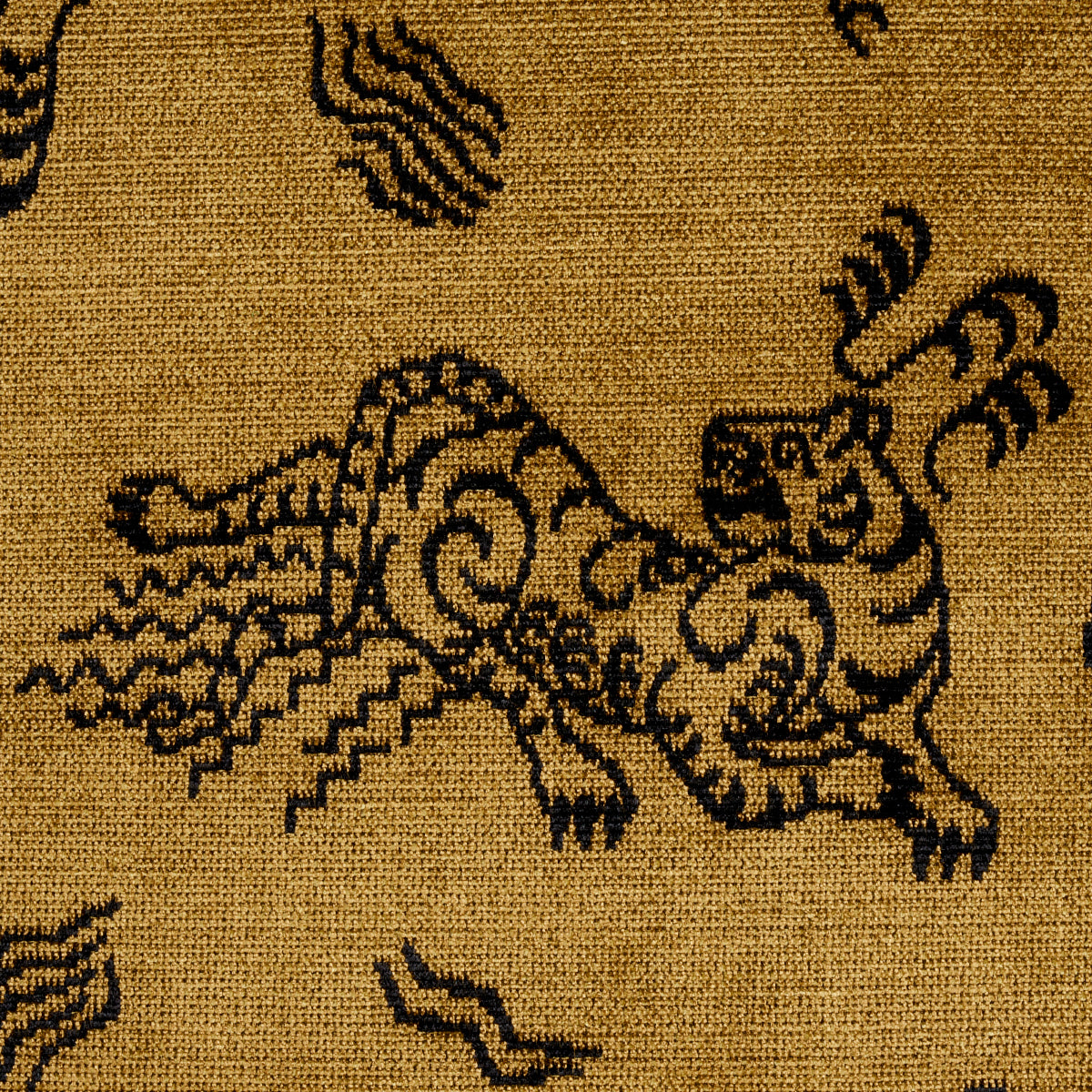 KINABALU-VELVET-GOLD-SCHUMACHER-82170 - Schumacher Fabric