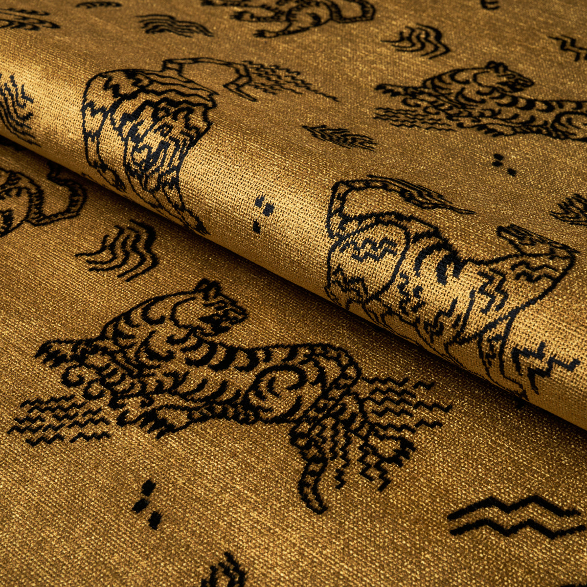 KINABALU-VELVET-GOLD-SCHUMACHER-82170 - Schumacher Fabric