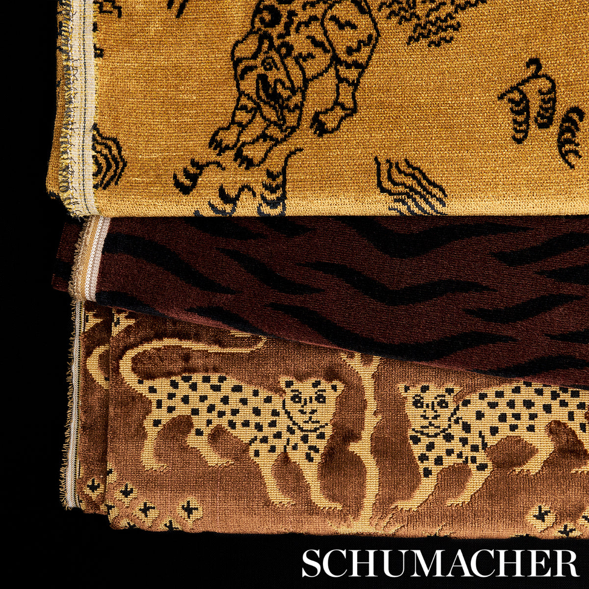 KINABALU-VELVET-GOLD-SCHUMACHER-82170 - Schumacher Fabric