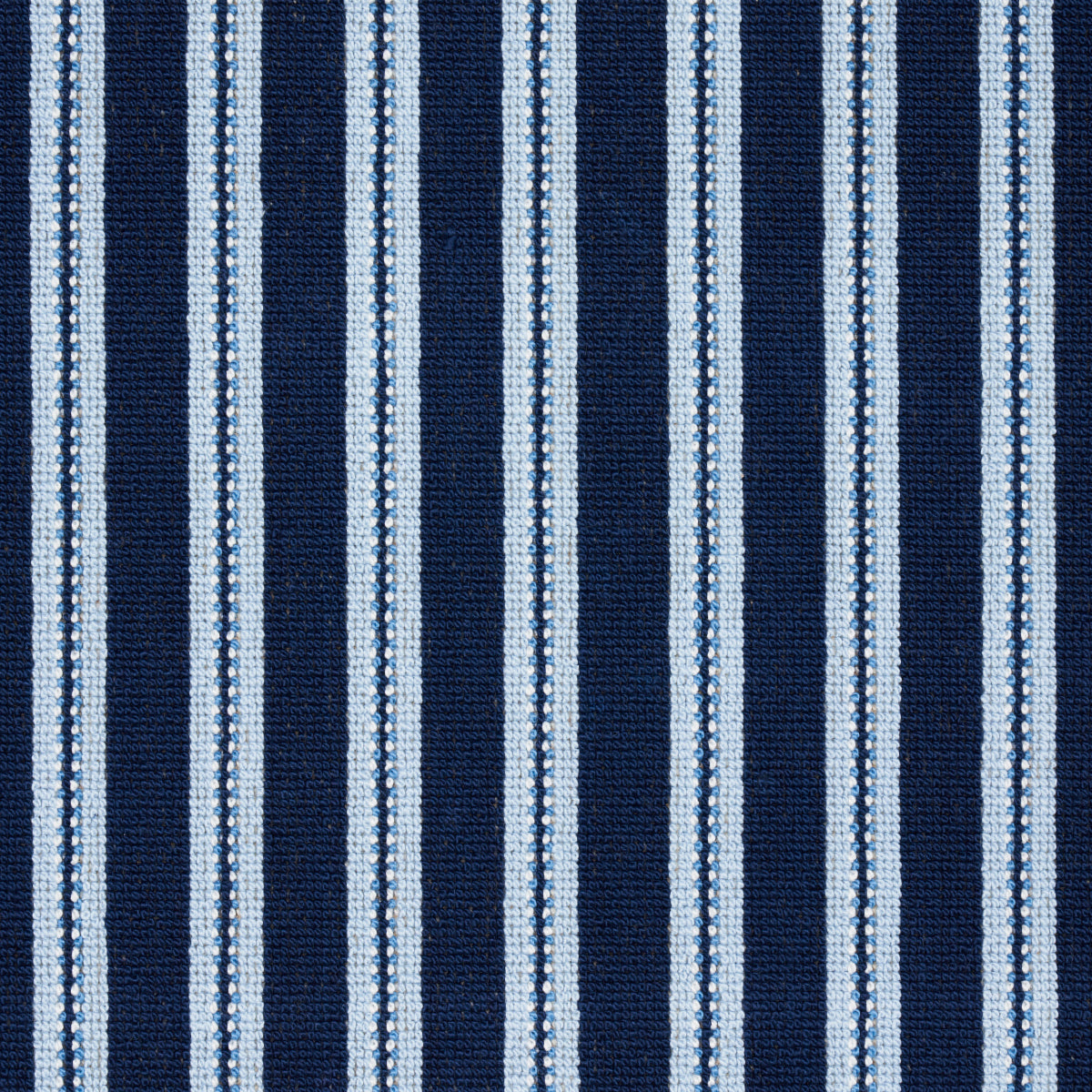 BENSON-STRIPE-PINGL-NAVY-SCHUMACHER-82180 - Schumacher Fabric