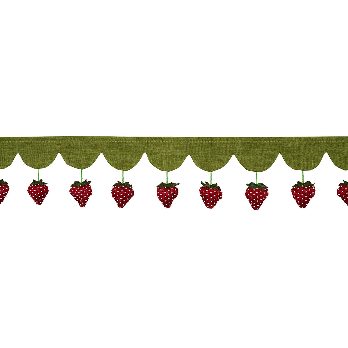 STRAWBERRY-JAM-TRIM-GREEN-SCHUMACHER-82250 - Schumacher Recortar