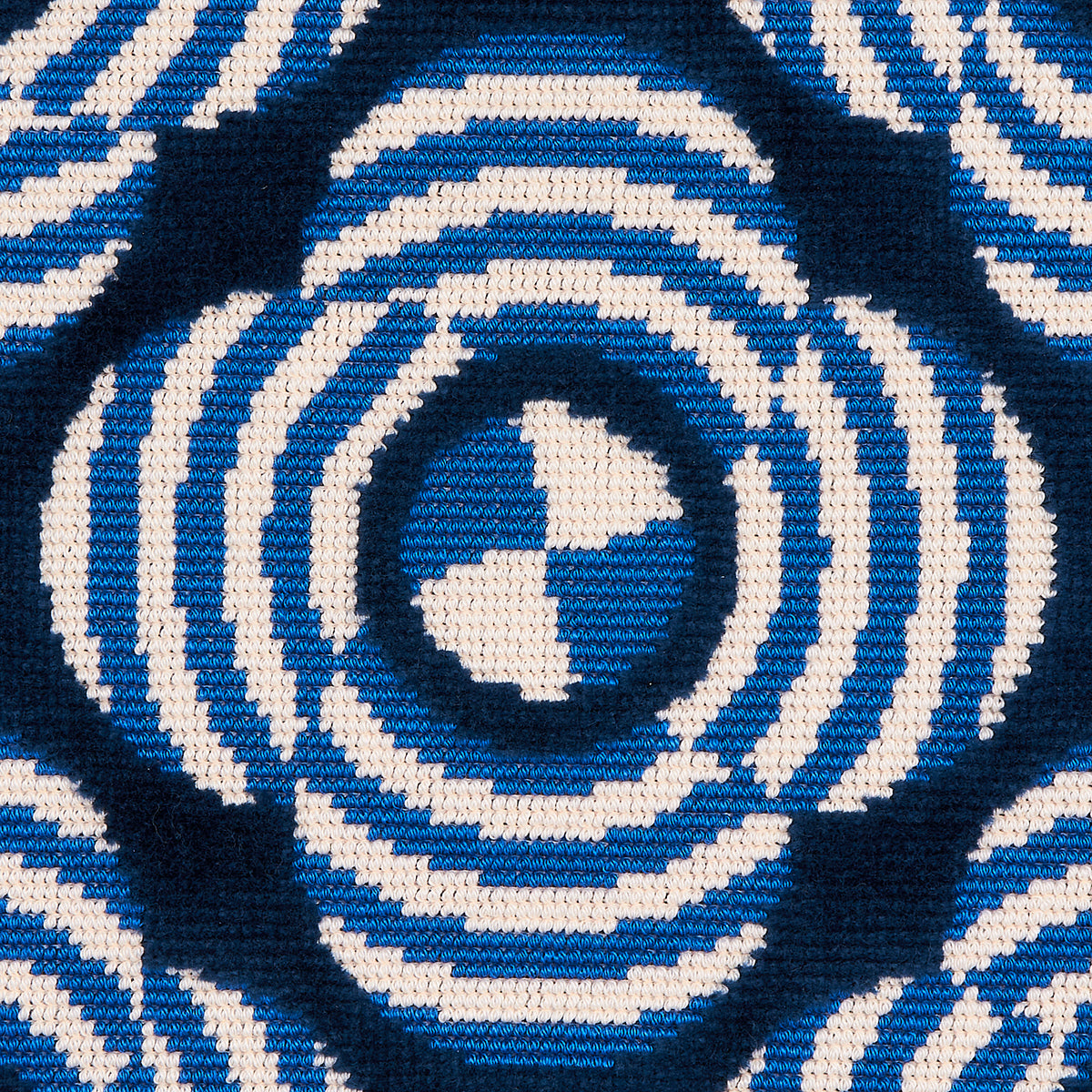 LE-MODERNE-CUT-VELVET-COBALT-SCHUMACHER-82260 - Schumacher Fabric