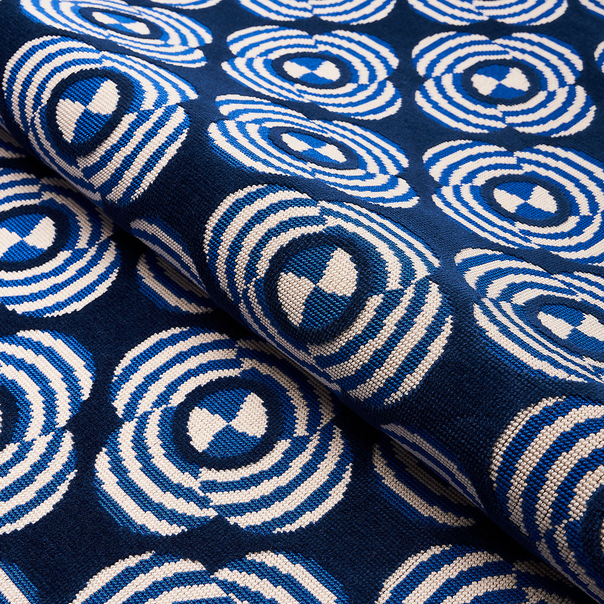 LE-MODERNE-CUT-VELVET-COBALT-SCHUMACHER-82260 - Schumacher Fabric