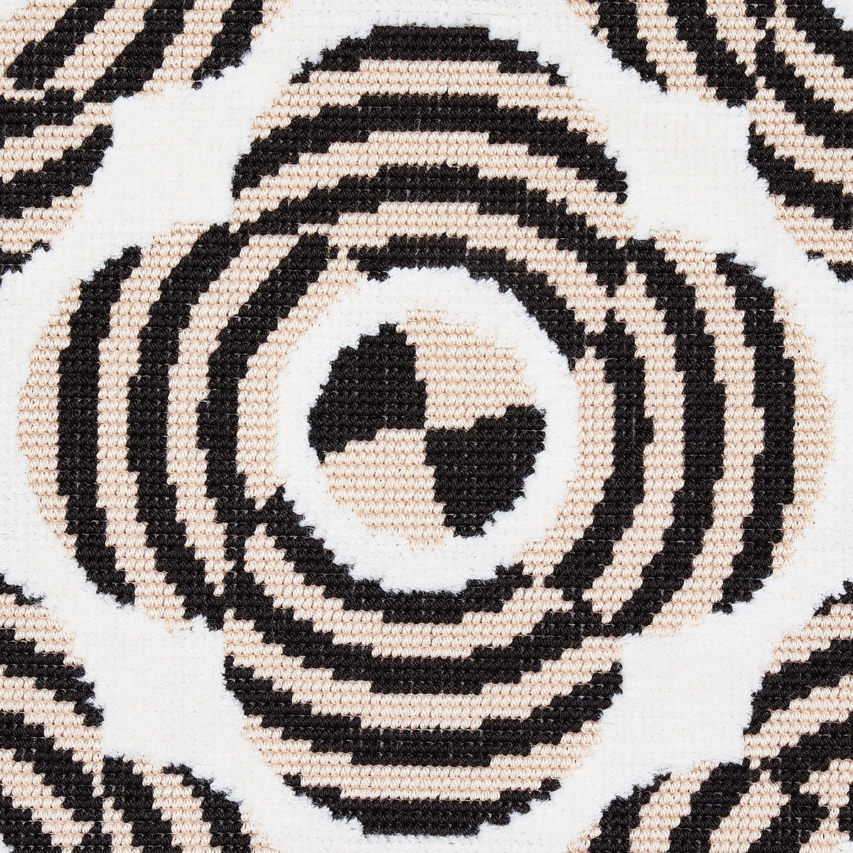 Le Moderne Cut Velvet - Neutral - Schumacher 82261 Fabric - Schumacher Fabric