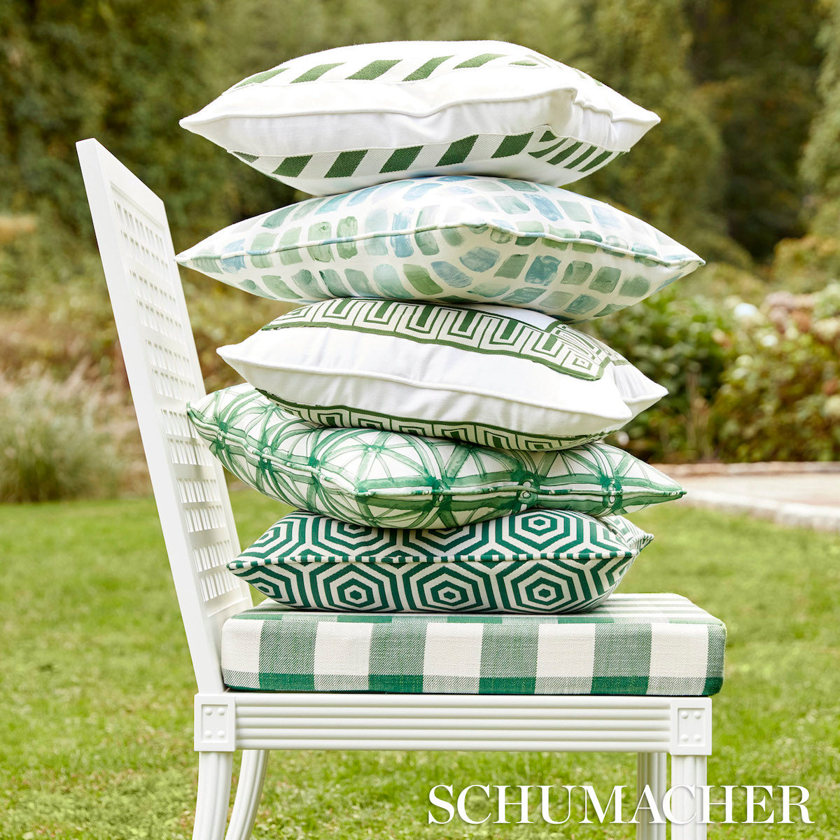 BEES-KNEES-INDOOR-OUTDOOR-EMERALD-SCHUMACHER-82311 - Schumacher Fabric