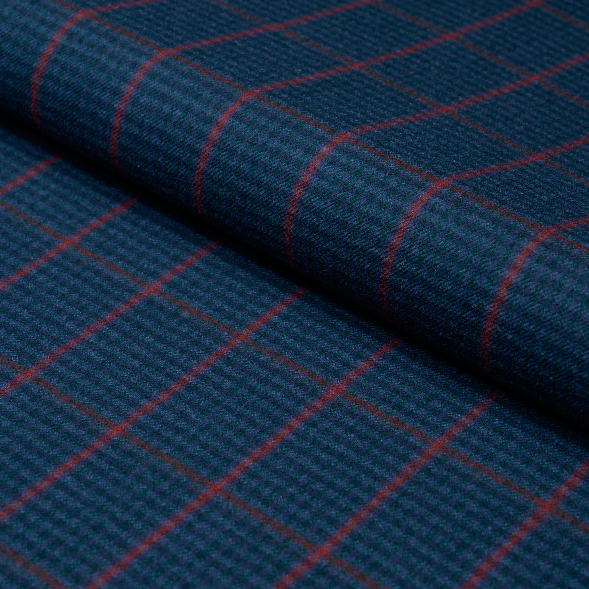 Aldridge Wool Houndstooth - Spruce - Schumacher 82335 Fabric - Schumacher Fabric