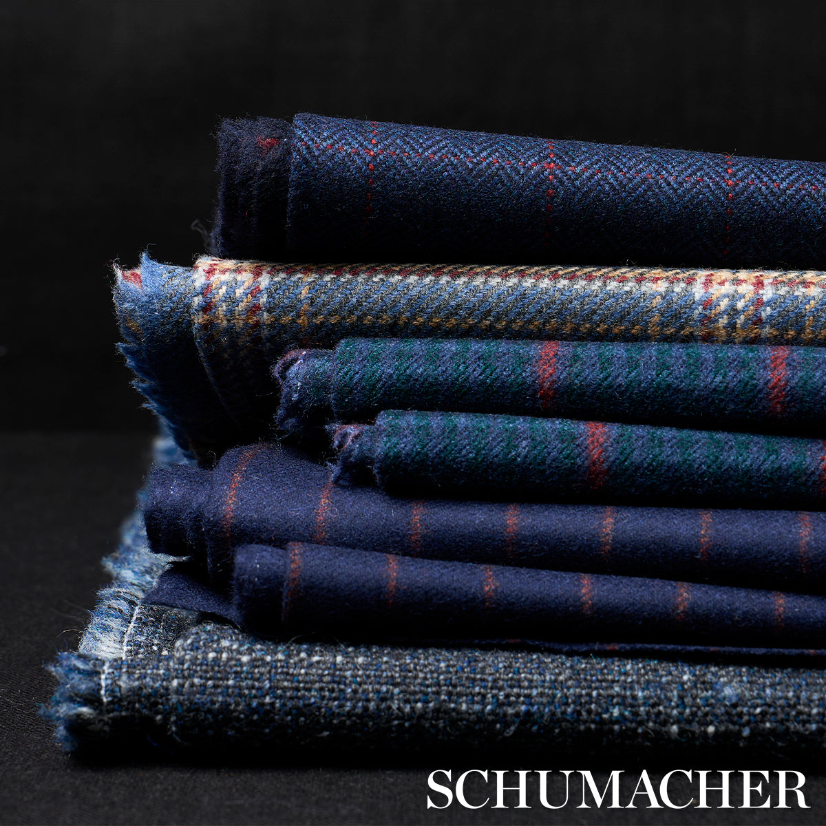 ALDRIDGE-WOOL-HOUNDSTOOTH-SPRUCE-SCHUMACHER-82335 - Schumacher Fabric
