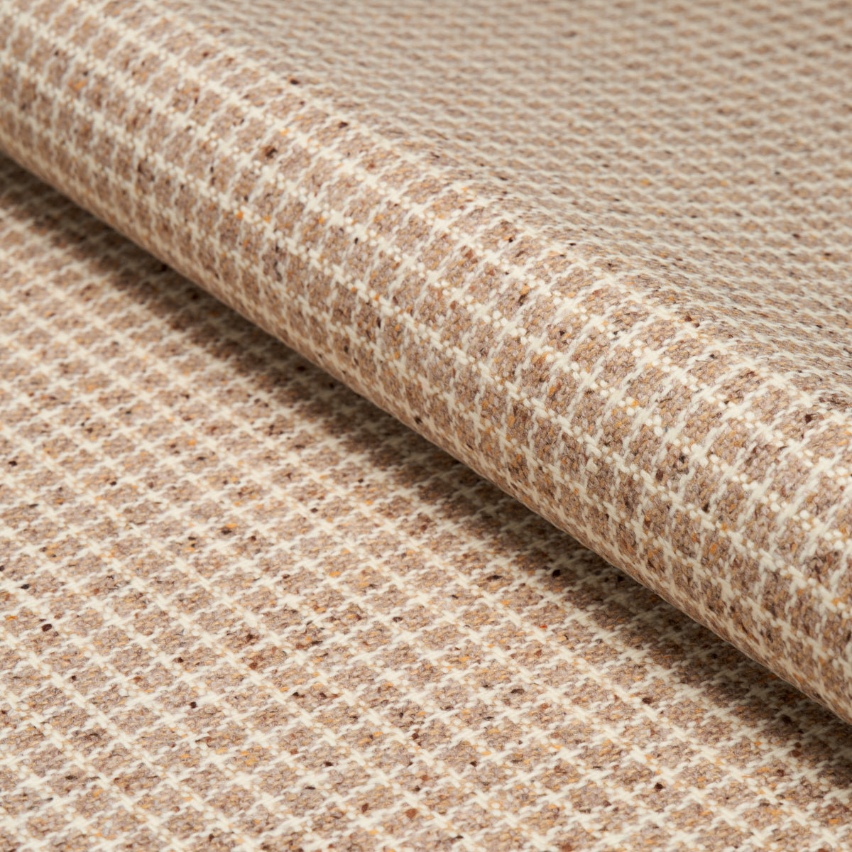 Hudson Wool Check - Camel - Schumacher 82351 Fabric - Schumacher Fabric