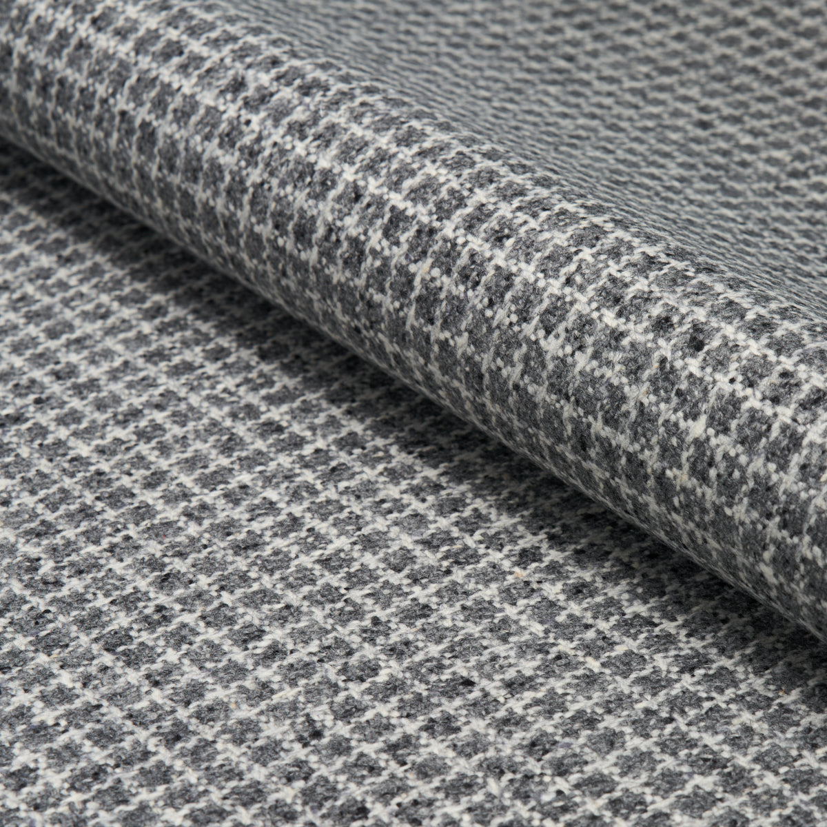 HUDSON-WOOL-CHECK-GREY-SCHUMACHER-82352 - Schumacher Fabric