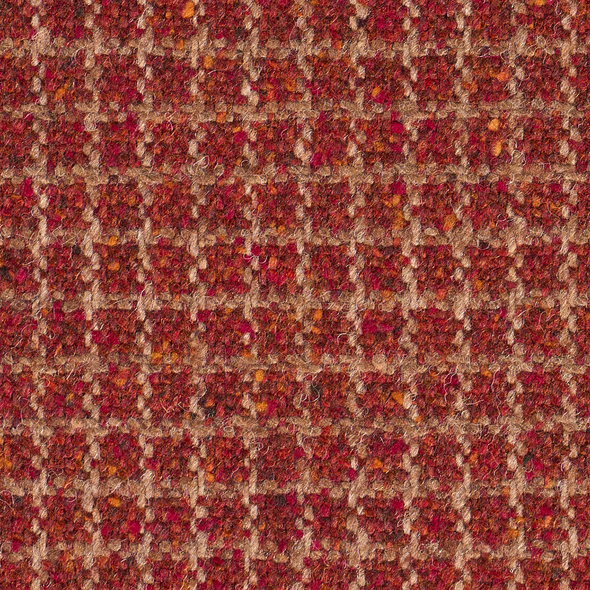 HUDSON-WOOL-CHECK-RUST-SCHUMACHER-82354 - Schumacher Fabric