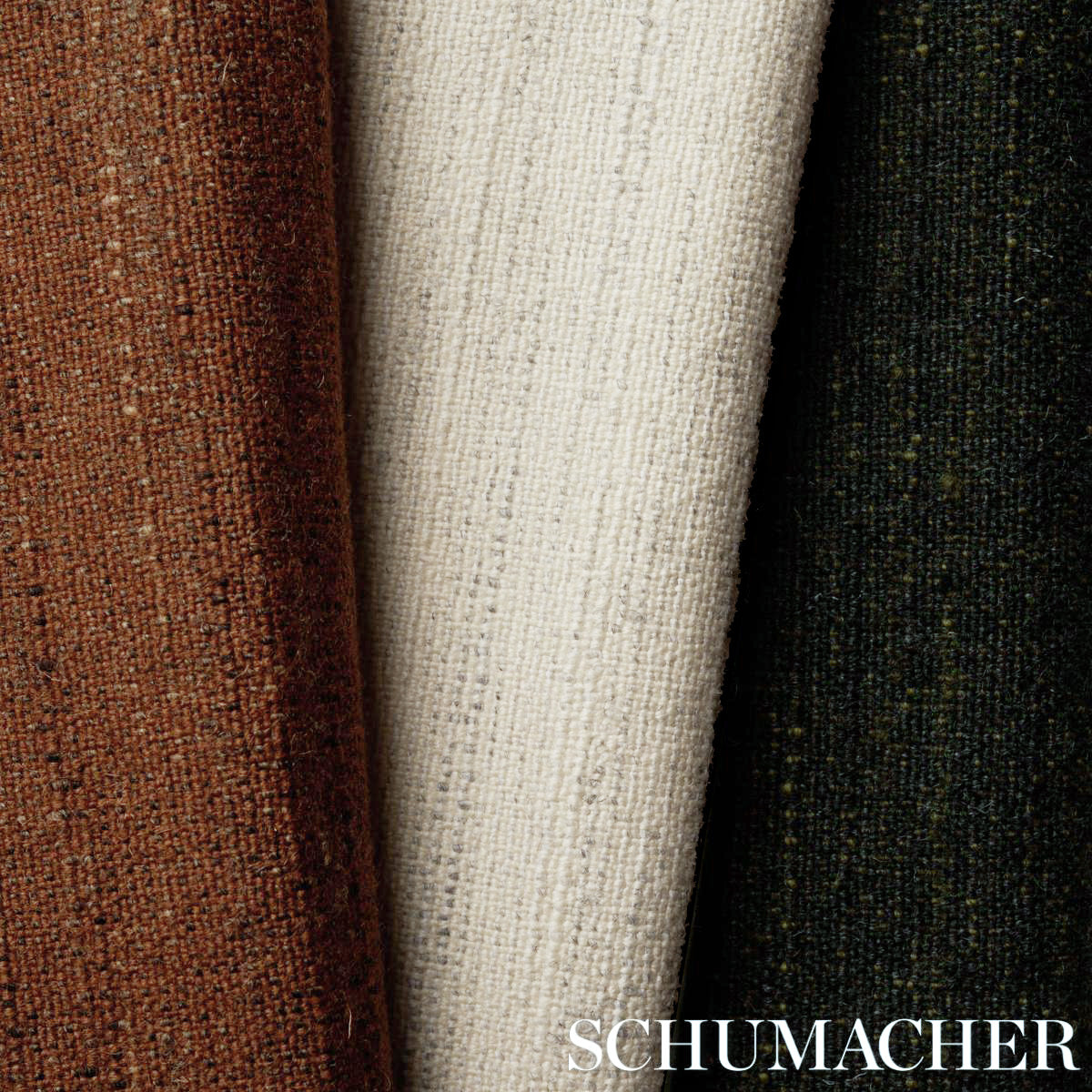 ATLAS-WOOL-TEXTURE-CHARCOAL-SCHUMACHER-82362 - Schumacher Fabric