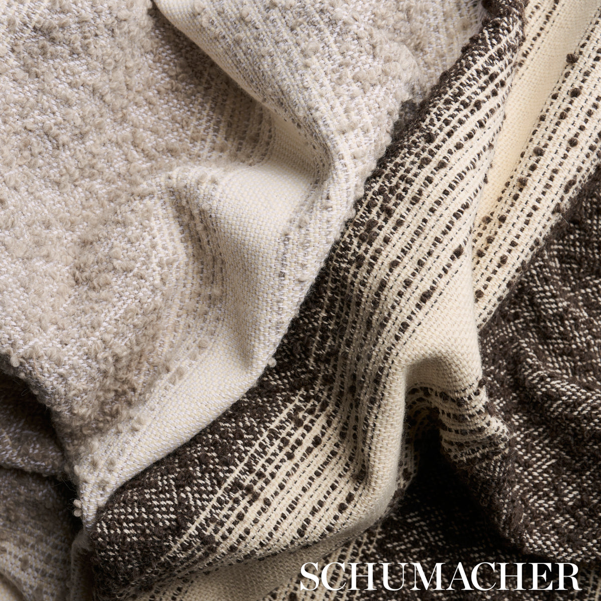JESSEN-ALPACA-STRIPE-FOG-SCHUMACHER-82380 - Schumacher Fabric