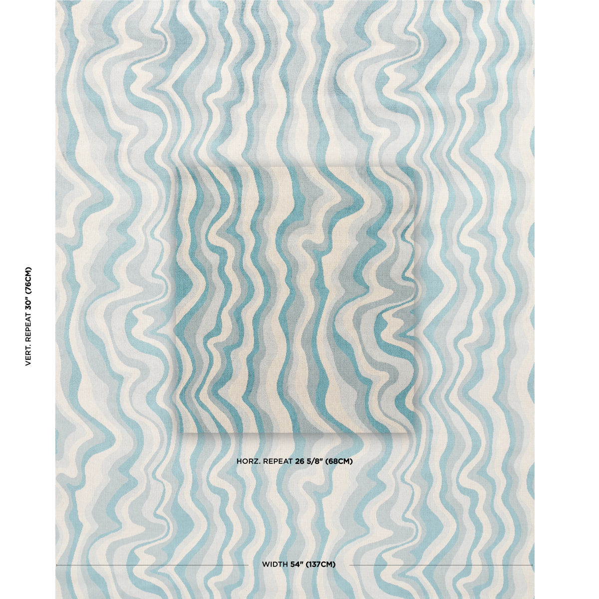 Swirl Velvet - Mineral - Schumacher 82410 Fabric - Schumacher Fabric