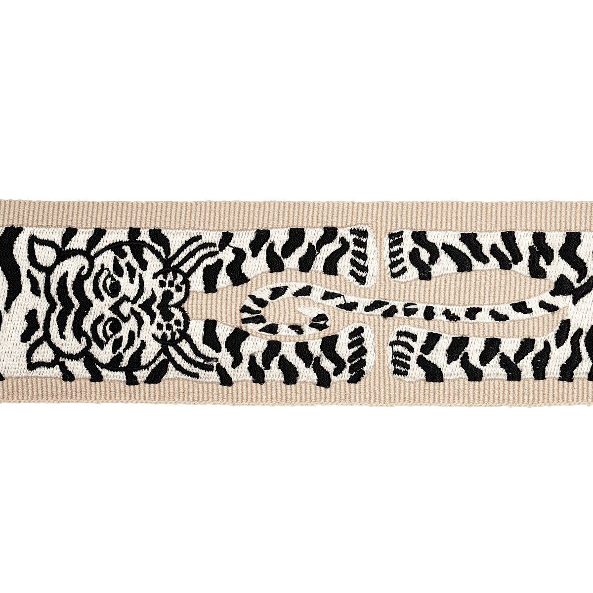 LE-TIGRE-EMBROIDERED-TRIM-NEUTRAL-SCHUMACHER-82510 - Schumacher Trim