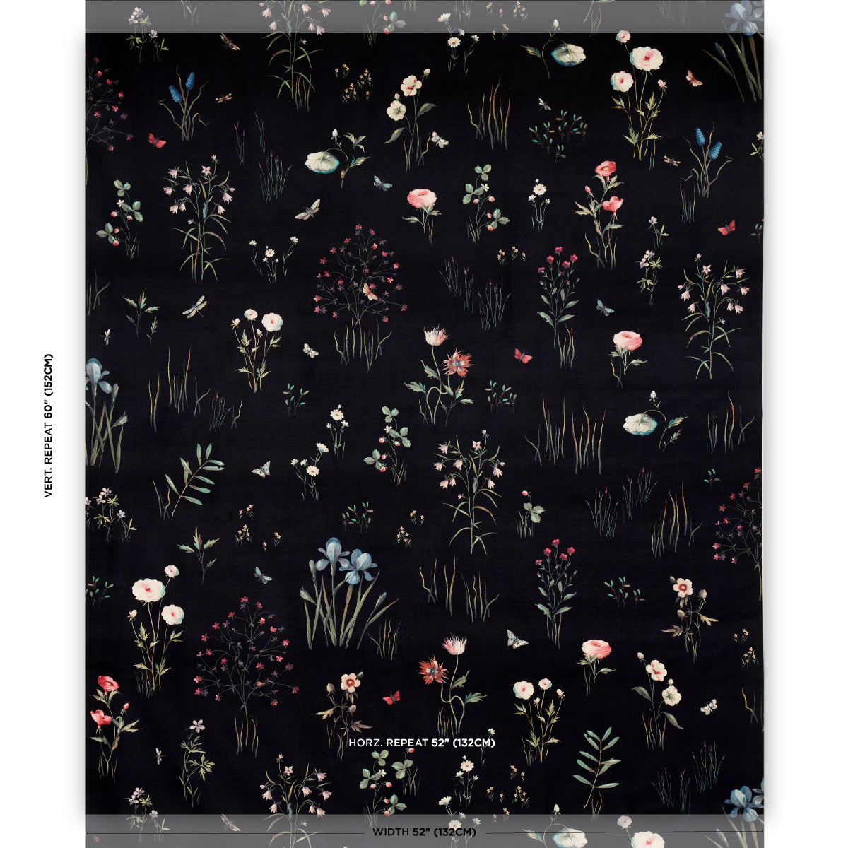 PRIMAVERA-VELVET-BLACK-SCHUMACHER-82540 - Schumacher Fabric