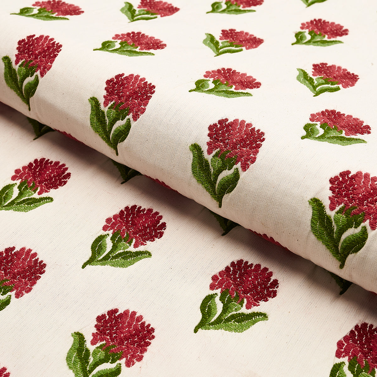 ROSINA-FLORAL-GARNET-SCHUMACHER-82630 - Schumacher Fabric