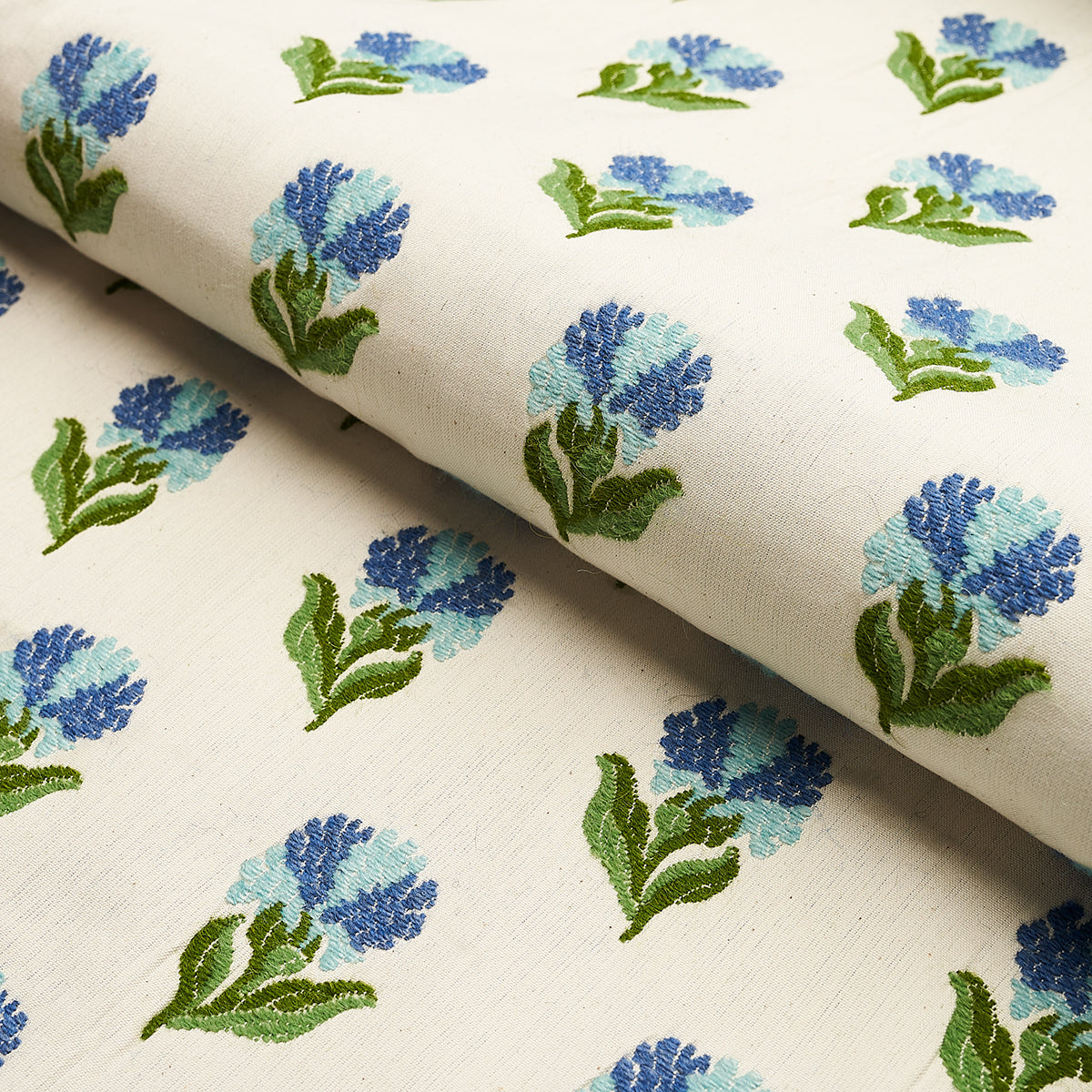 ROSINA-FLORAL-CORNFLOWER-SCHUMACHER-82631 - Schumacher Fabric