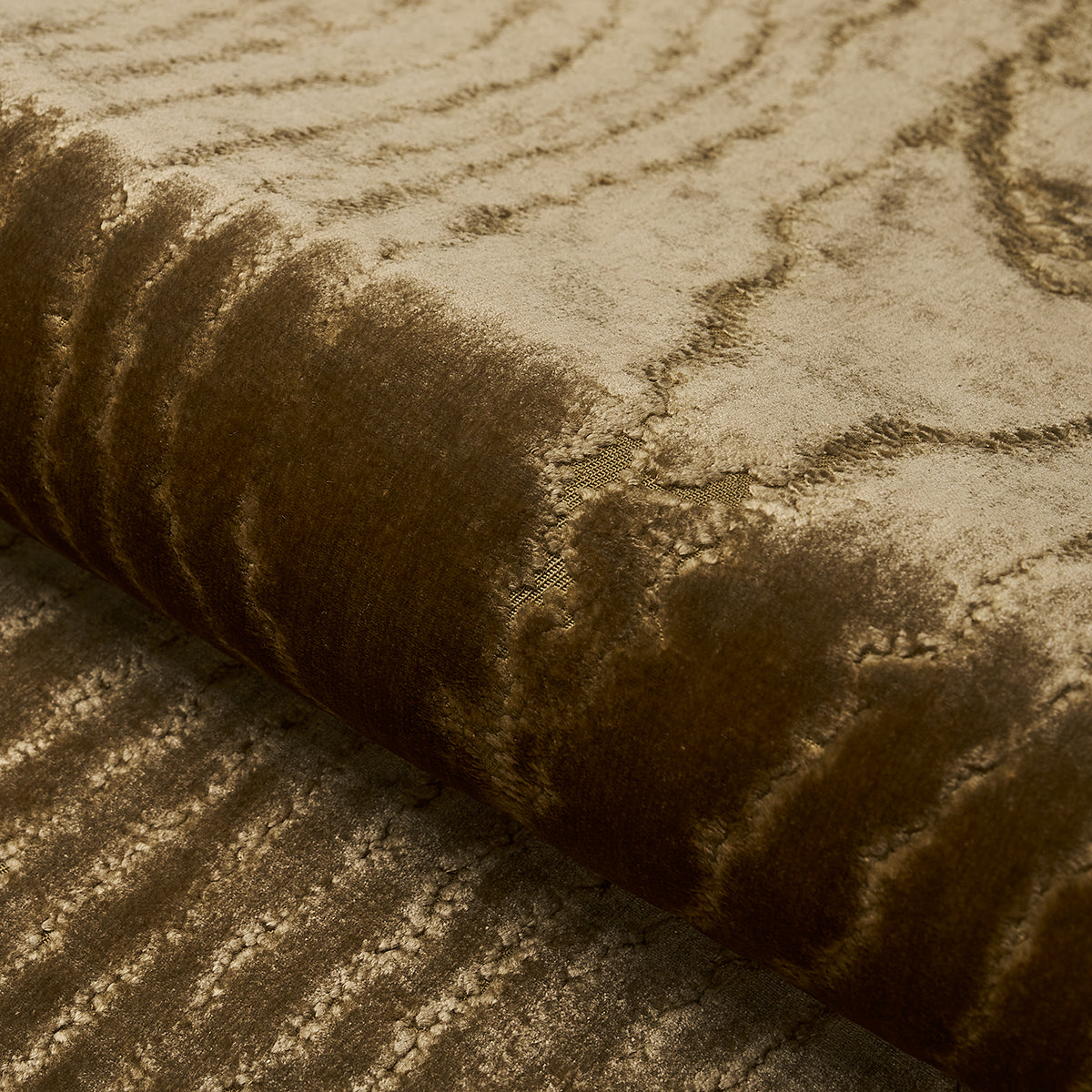 MARISA-MOIRE-VELVET-CAMEL-SCHUMACHER-82750 - Schumacher Fabric