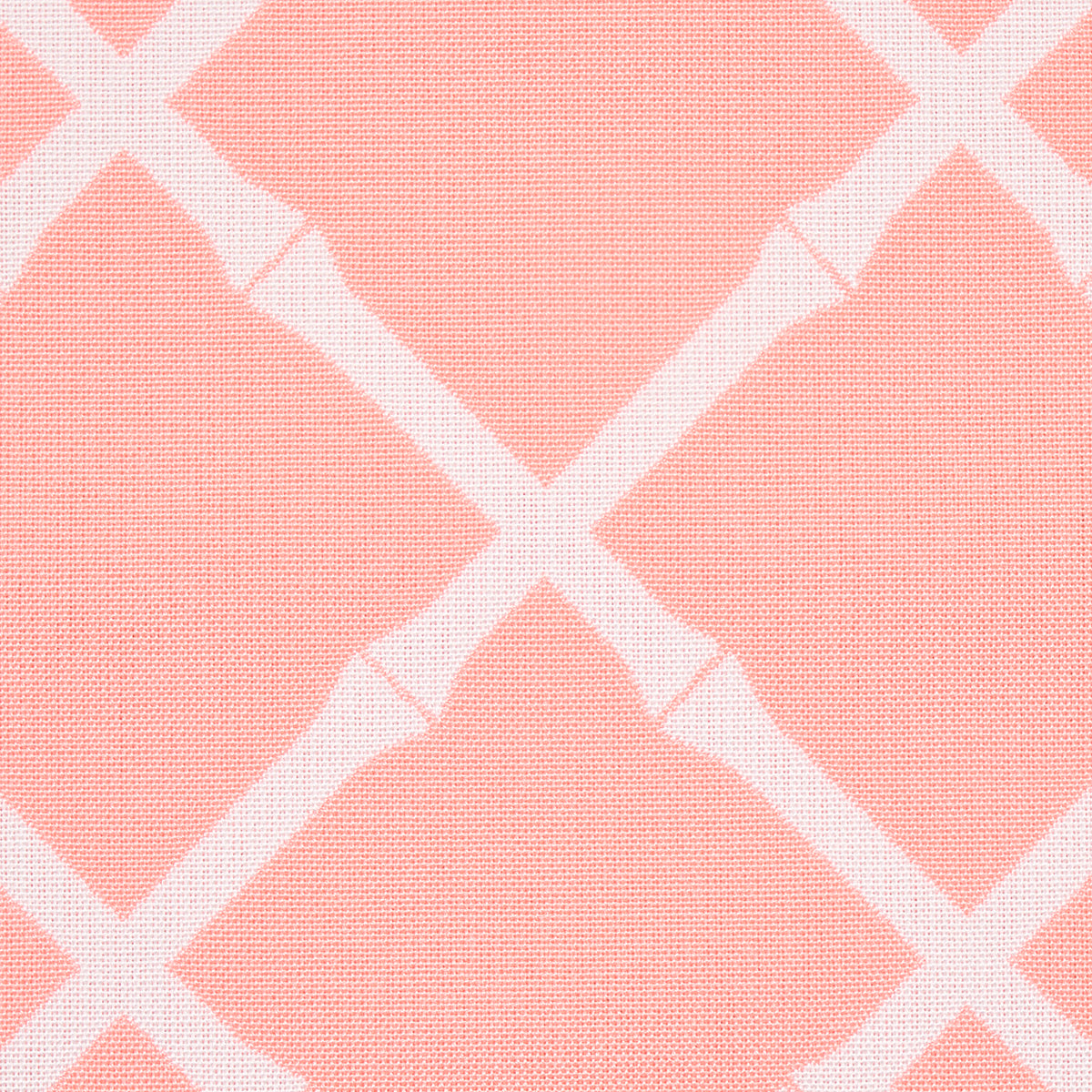 Bamboo Trellis Indoor/Outdoor - Pink - Schumacher 82761 Fabric - Schumacher Fabric