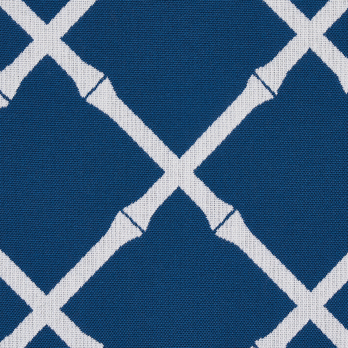 BAMBOO-TRELLIS-INDOOR-OUTDOOR-NAVY-SCHUMACHER-82762 - Schumacher Fabric
