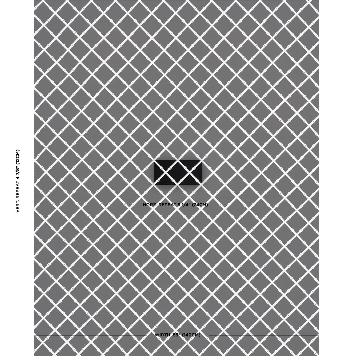 BAMBOO-TRELLIS-INDOOR-OUTDOOR-BLACK-SCHUMACHER-82763 - Schumacher Fabric