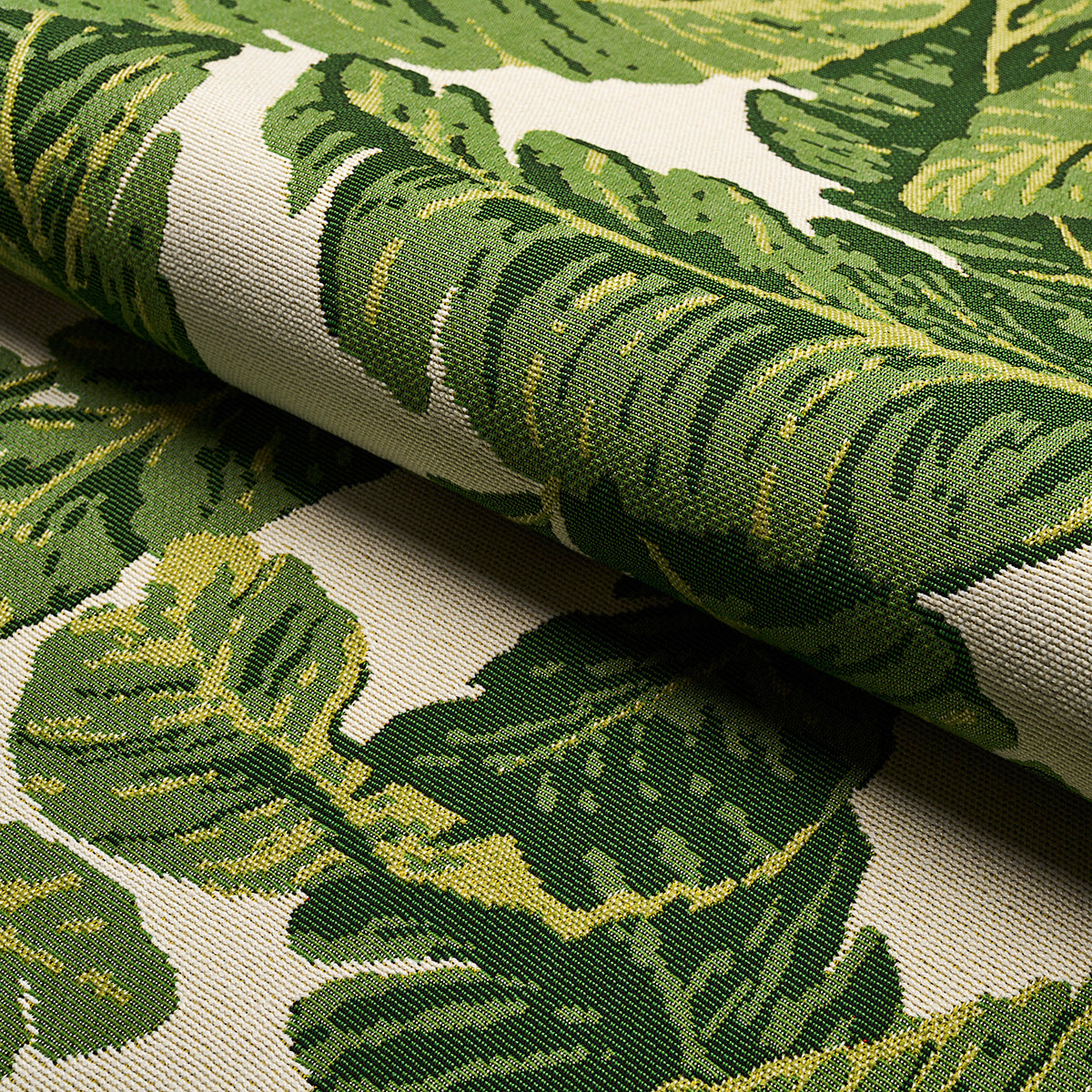 TROPICAL-LEAF-INDOOR-OUTDOOR-GREEN-SCHUMACHER-82770 - Schumacher Fabric