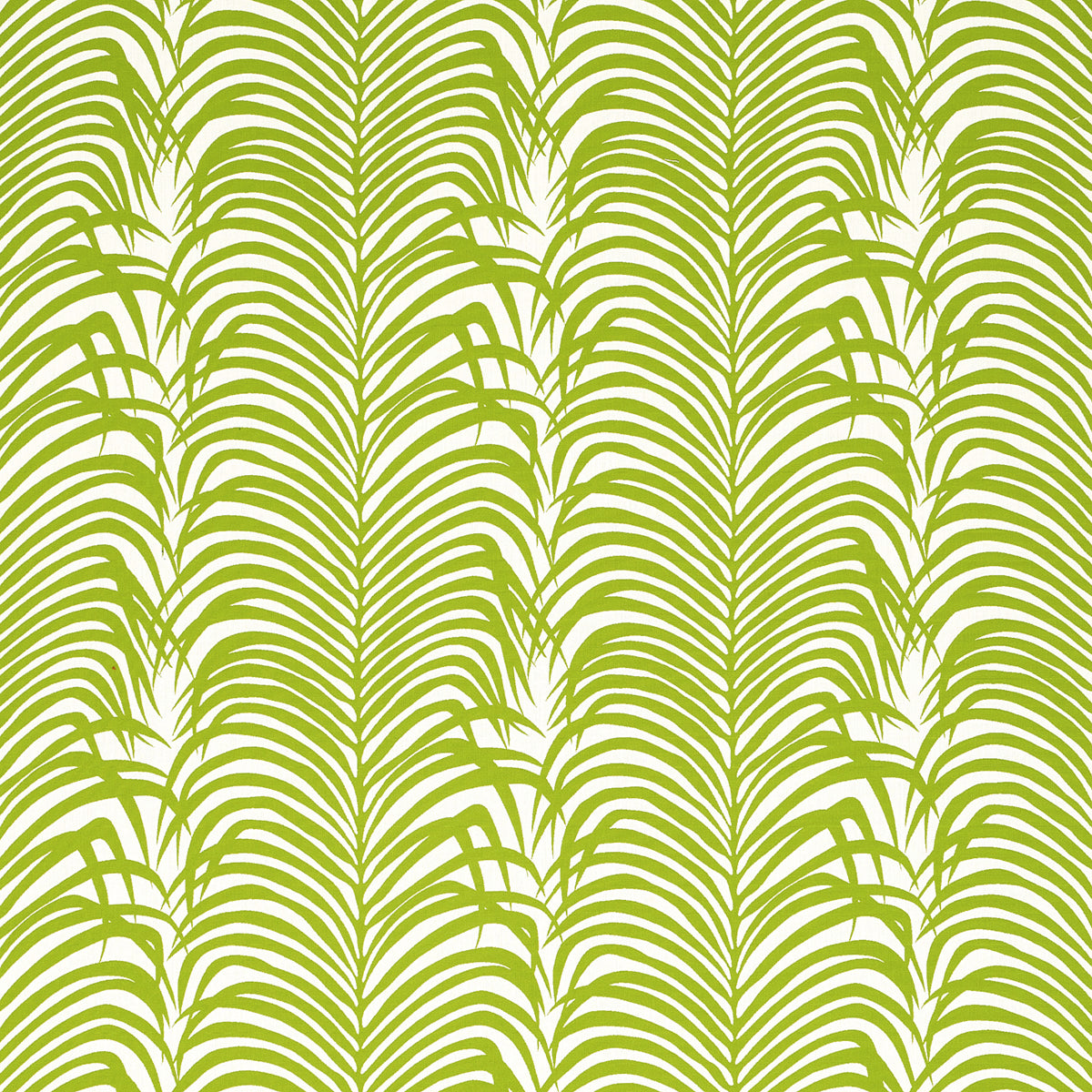 ZEBRA-PALM-WOVEN-INDOOR-OUTDOOR-GREEN-SCHUMACHER-82780 - Schumacher Fabric