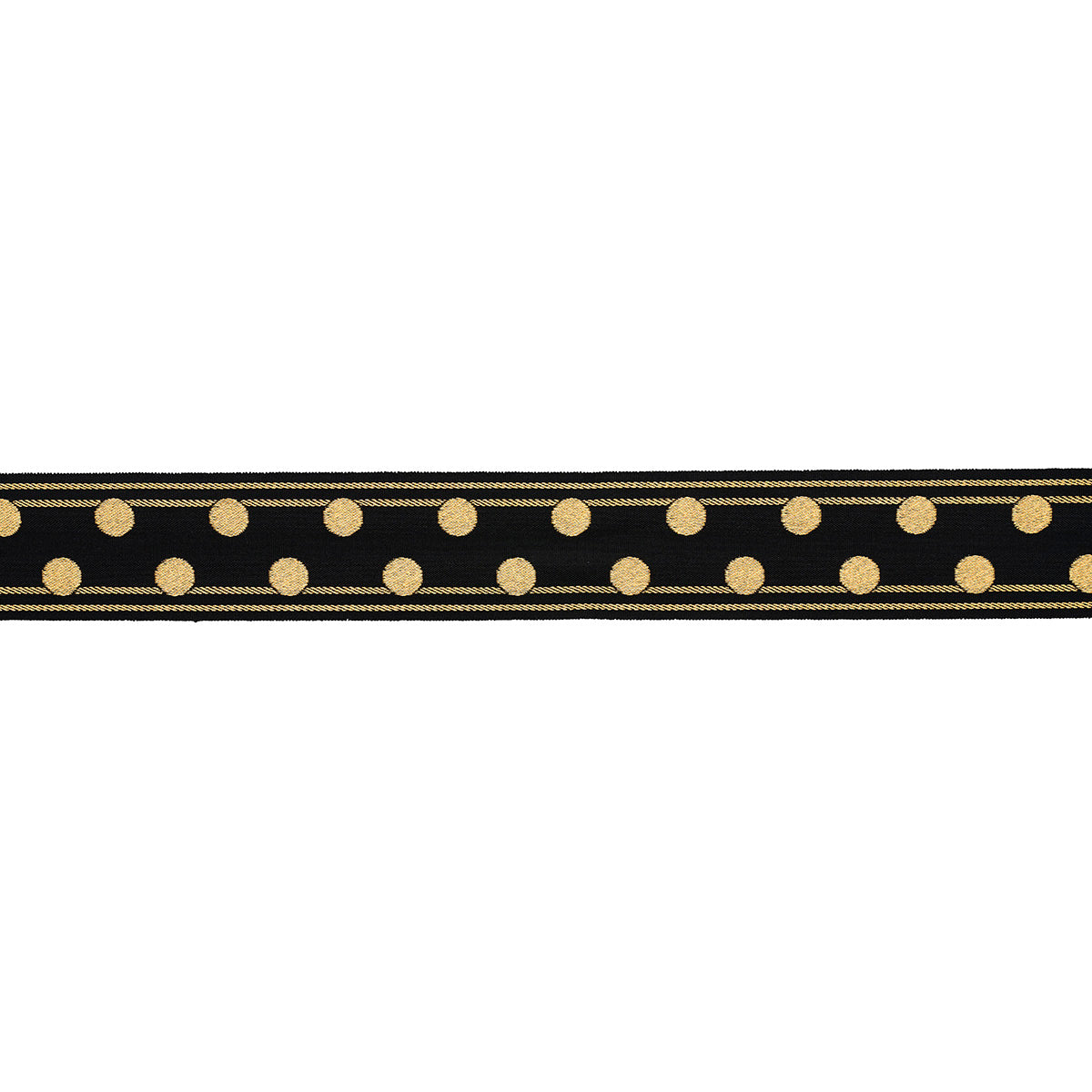 BIANCA-TAPE-GOLD-NOIR-SCHUMACHER-82791 - Schumacher Trim