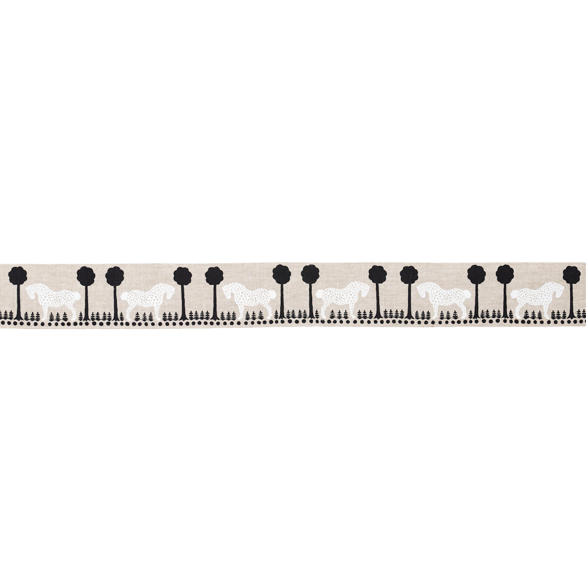 POLKA-DOT-PONY-TAPE-NATURAL-SCHUMACHER-82810 - Schumacher Trim