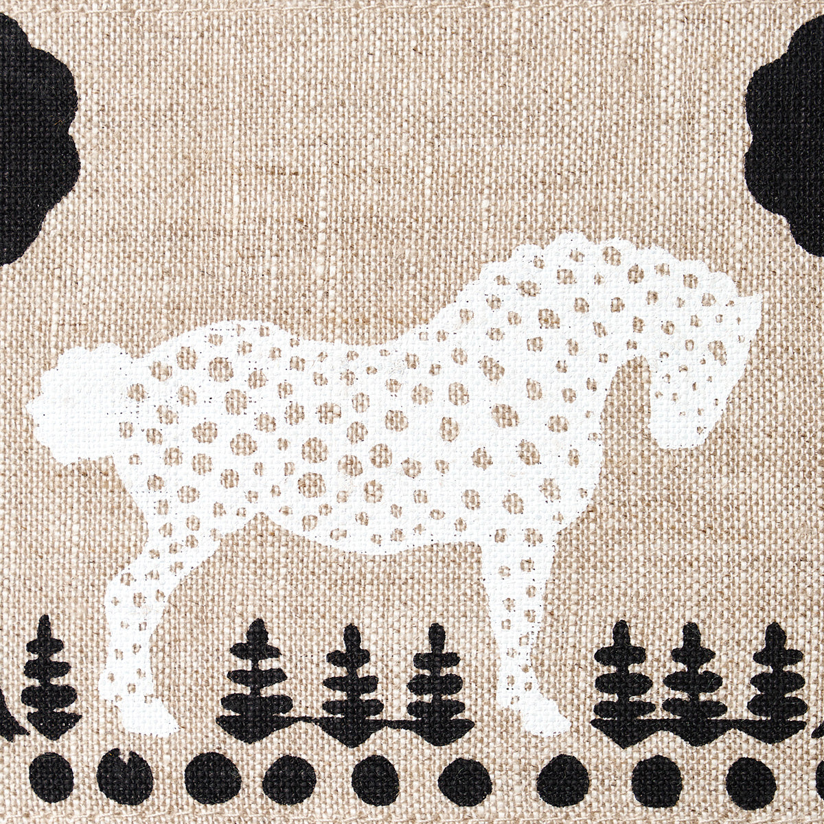 POLKA-DOT-PONY-TAPE-NATURAL-SCHUMACHER-82810 - Schumacher Trim