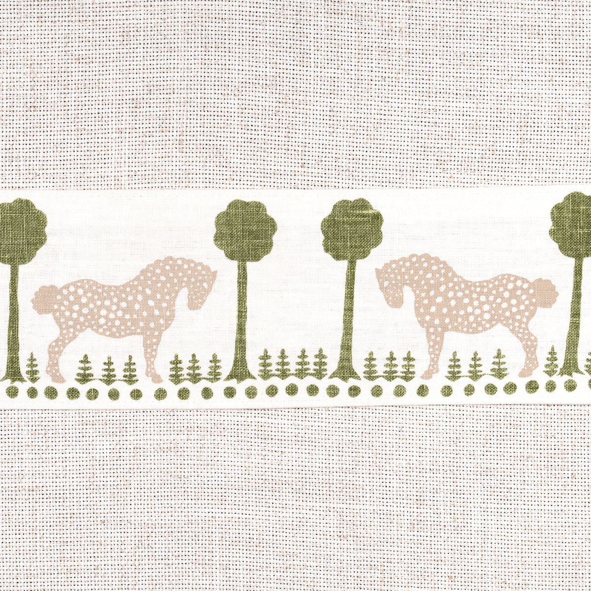 POLKA-DOT-PONY-TAPE-OLIVE-SCHUMACHER-82812 - Schumacher Trim