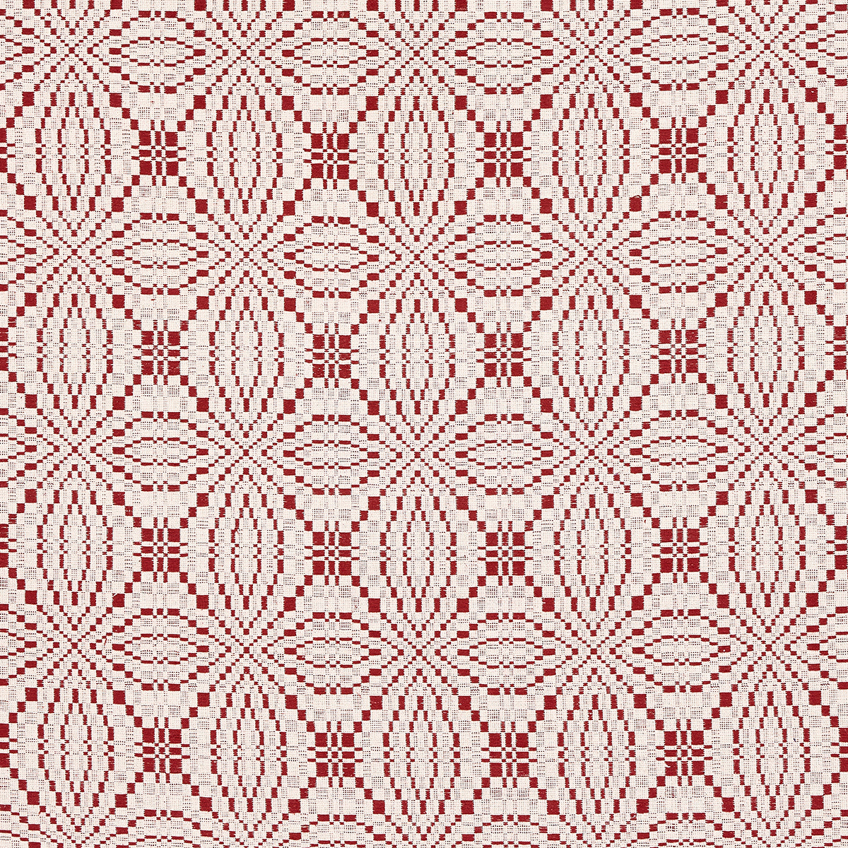 FRANCESTOWN-COVERLET-CRIMSON-SCHUMACHER-82912 - Schumacher Fabric
