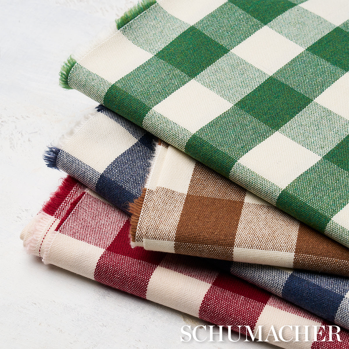 DUTTON-BUFFALO-CHECK-EMERALD-SCHUMACHER-82941 - Schumacher Fabric