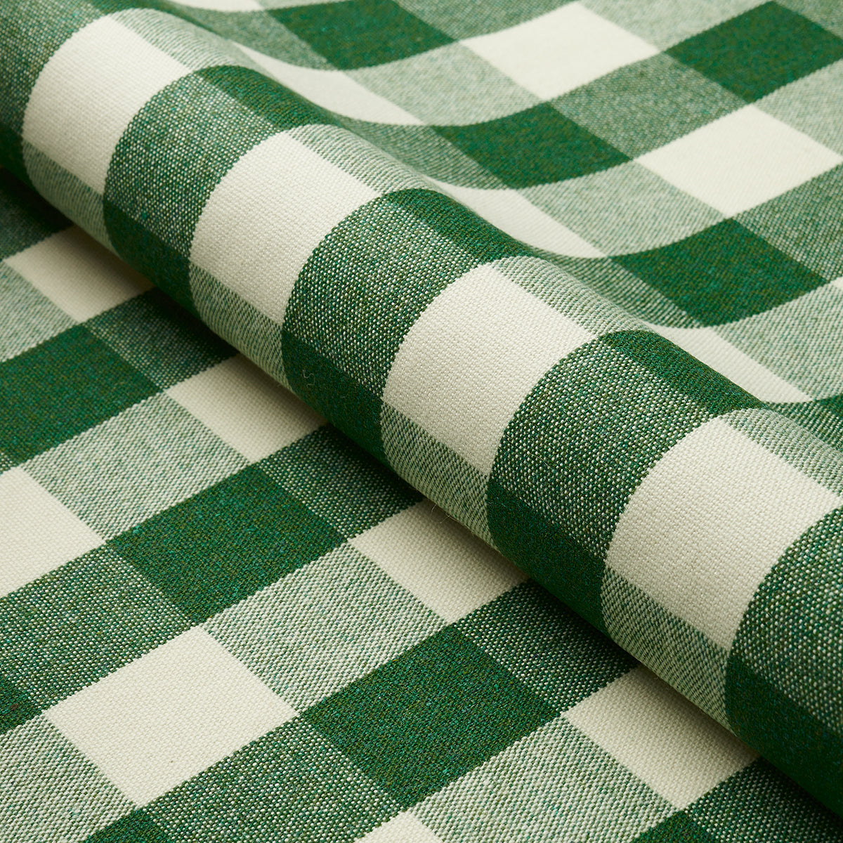 Dutton Buffalo Check - Emerald - Schumacher 82941 Fabric - Schumacher Fabric